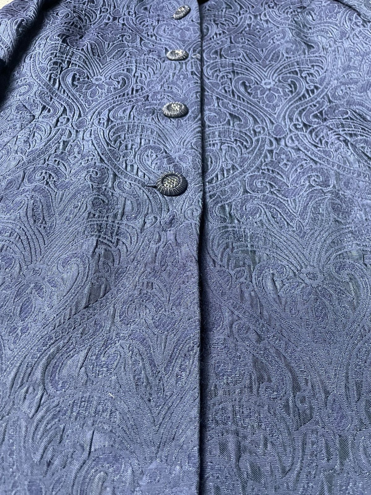 Japanese Brand × Vintage Jun Ashida Brand Embossed Long Coat (64) Size M / US 6-8 / IT 42-44 - 8 Thumbnail