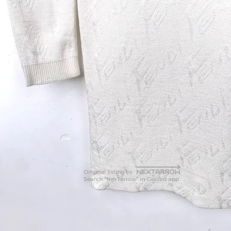 Fendi Fendi White Logo Letter Embossed Full Print Cotton Long Sl Size XXS / US 00 / IT 34 - 4 Thumbnail