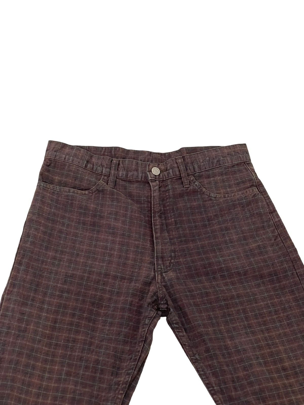 Beams Plus Moleskin Faded Check Jeans Beams Japan Regular 7🟦2 Size US 31 - 6 Thumbnail