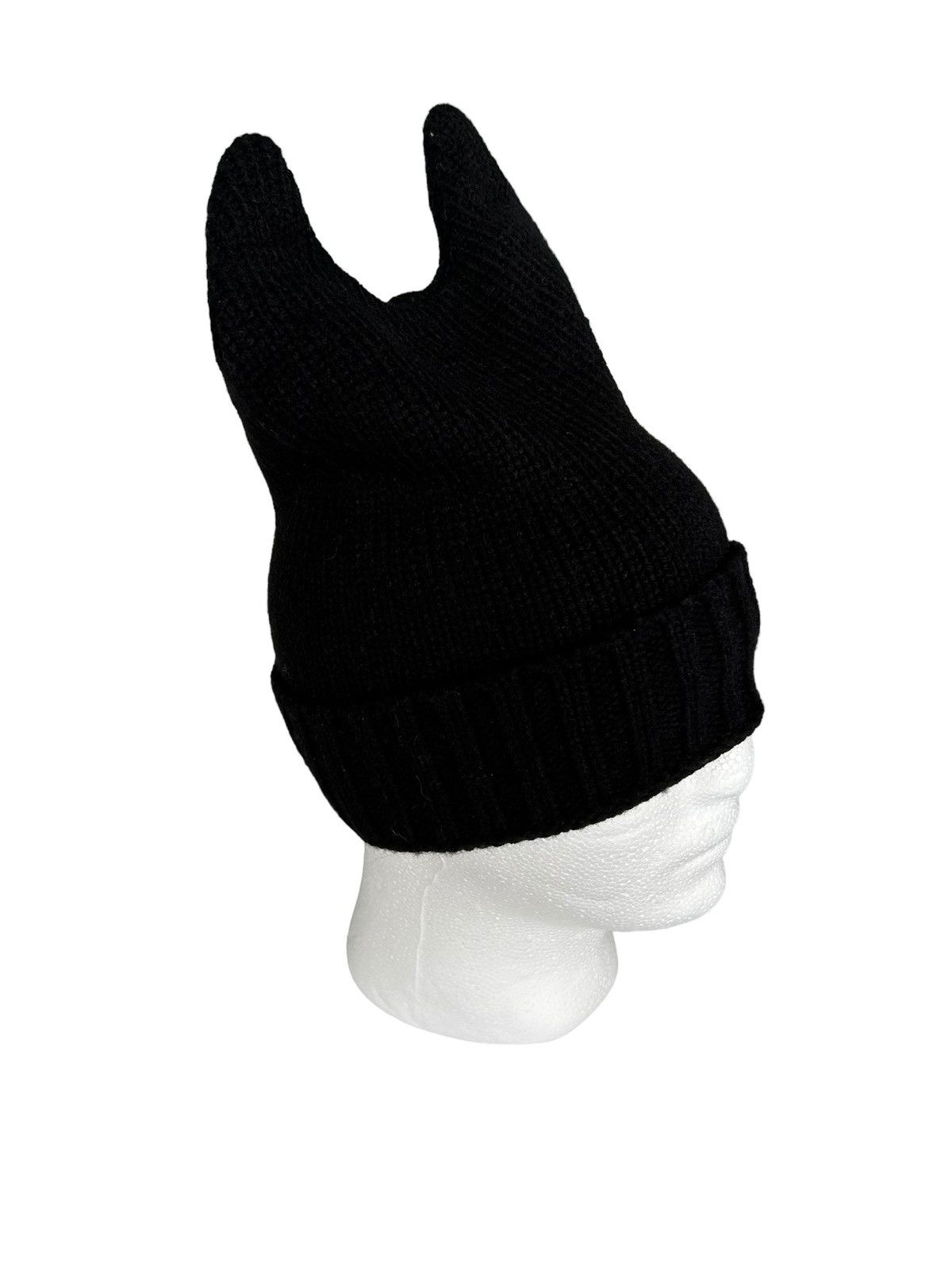 Japanese Brand × Kapital × Vintage DEVIL HORN Black Beanie Hats Rare ☠️ Size ONE SIZE - 2 Thumbnail