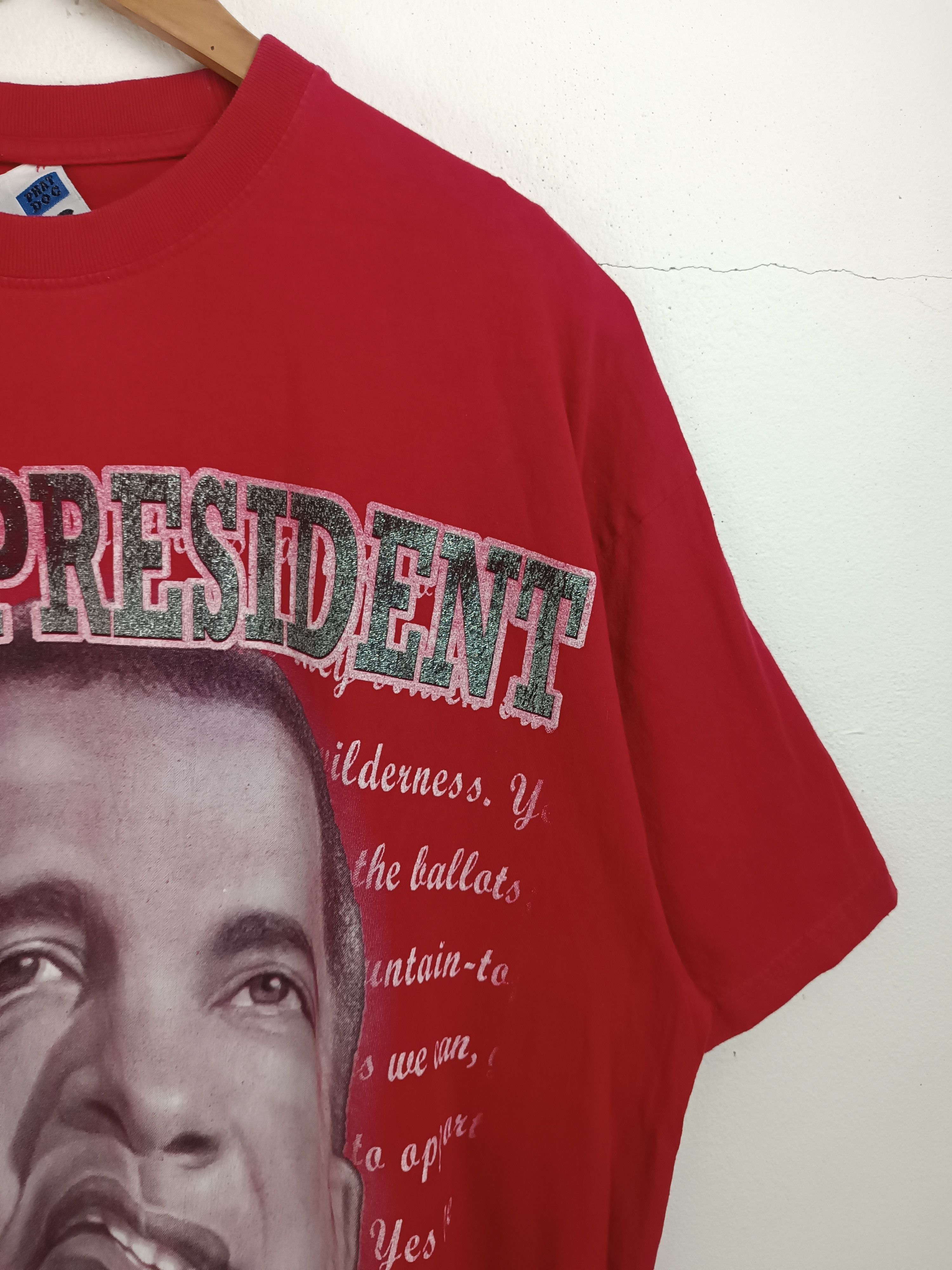Vintage VINTAGE 2008 THE FIRST BLACK PRESIDENT OBAMA VERY RARE PIECE Size US XXL / EU 58 / 5 - 6 Thumbnail