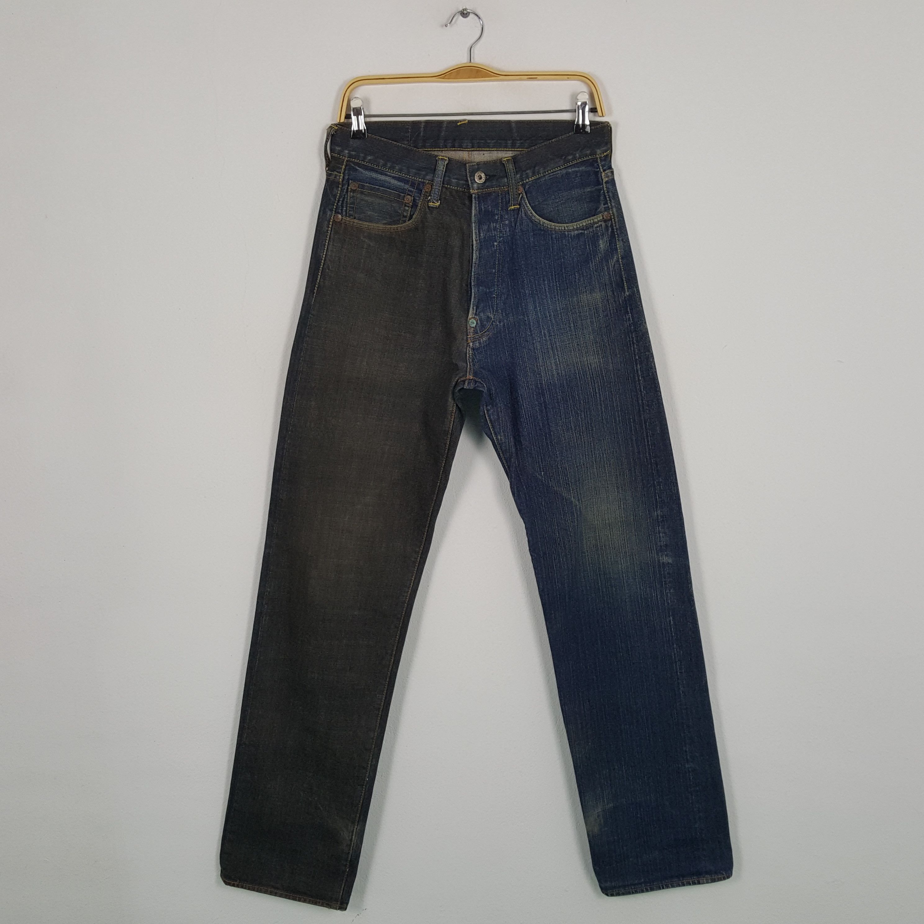Evisu × Japanese Brand × Vintage Vintage EVISU Japanese Brand Daicock Custom Distressed Jeans Size US 29 - 4 Thumbnail