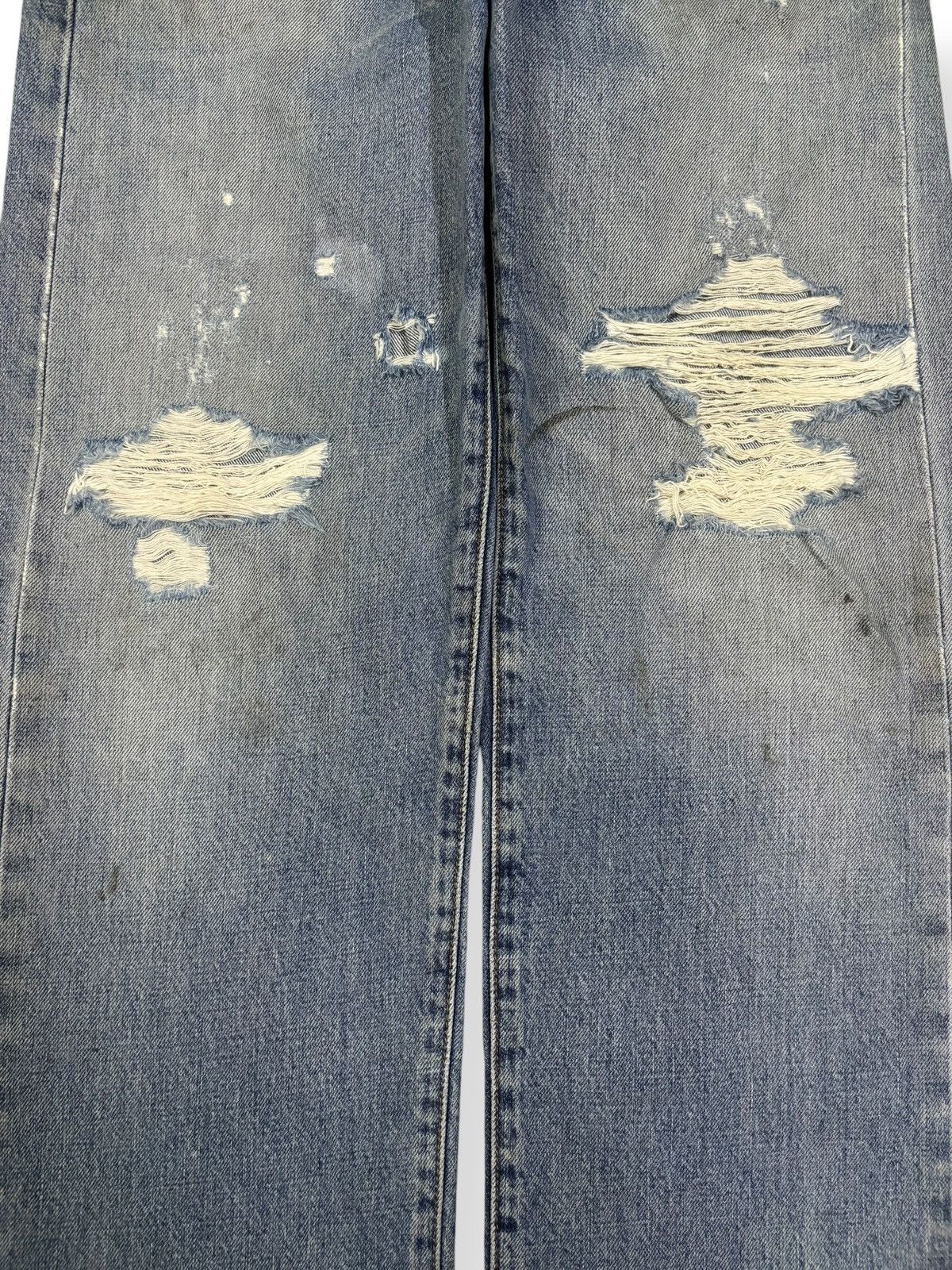 Levi's Vintage 90s Levis 502 Big E Selvedge Distressed Grunge Jeans Size US 30 / EU 46 - 6 Thumbnail