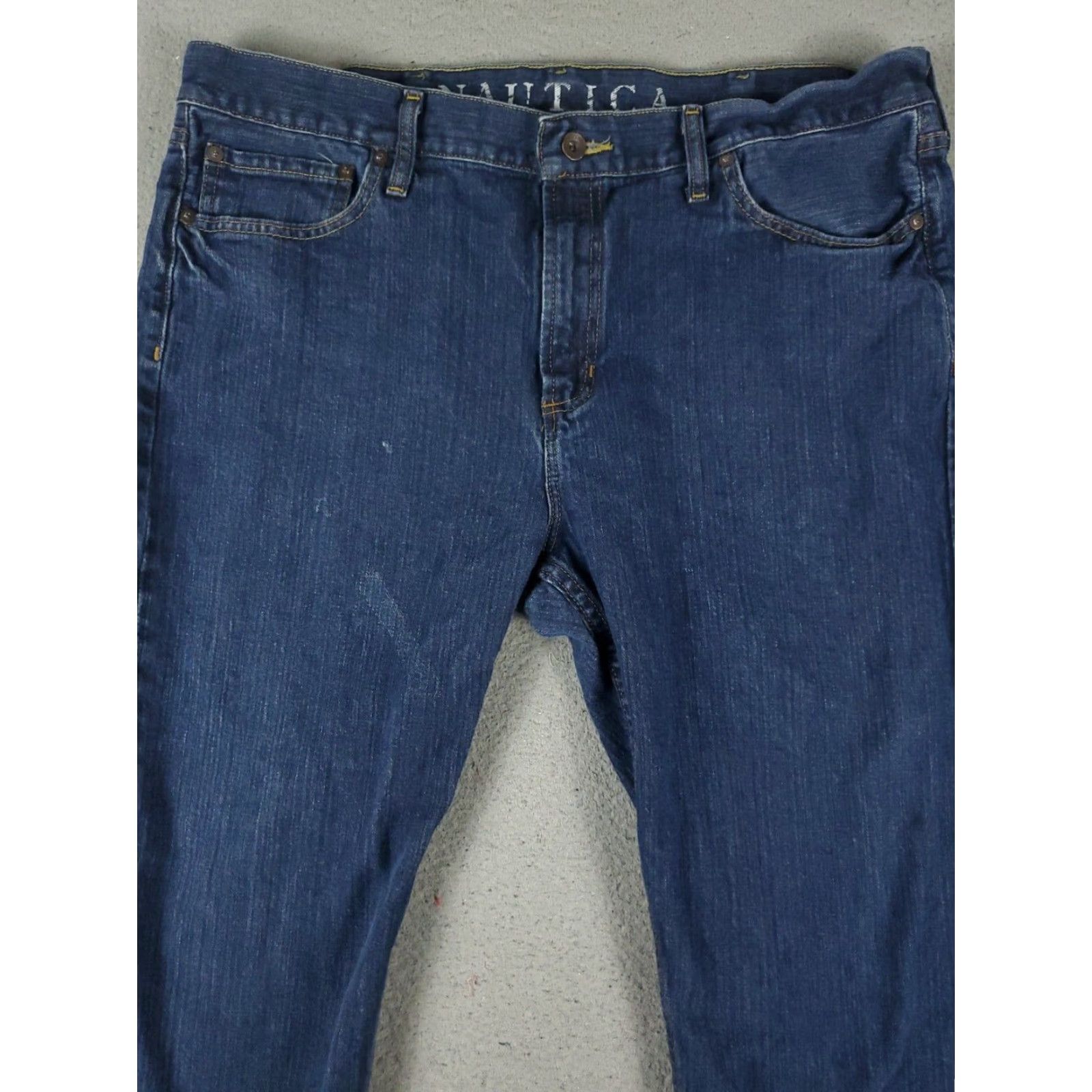 Nautica Nautica Mens Straight Leg Jeans Blue Size 38x30 Cotton Size US 38 / EU 54 - 2 Thumbnail