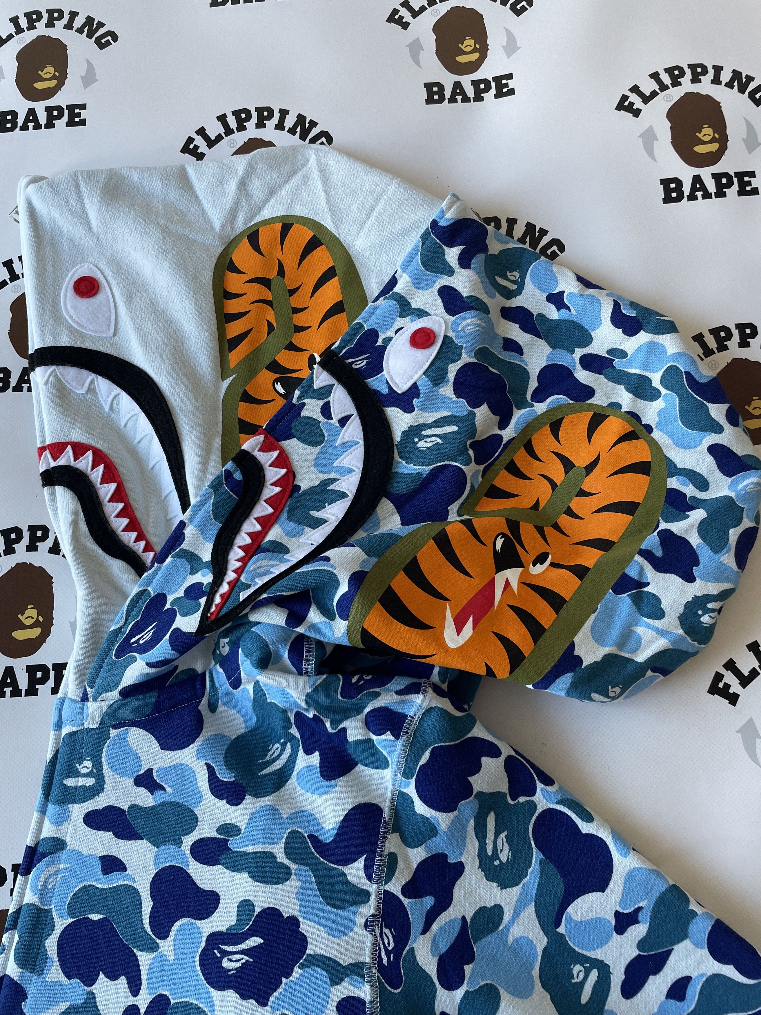 Bape BAPE ABC CAMO DOUBLE SHARK FULL ZIP HOODIE Size US L / EU 52-54 / 3 - 7 Thumbnail