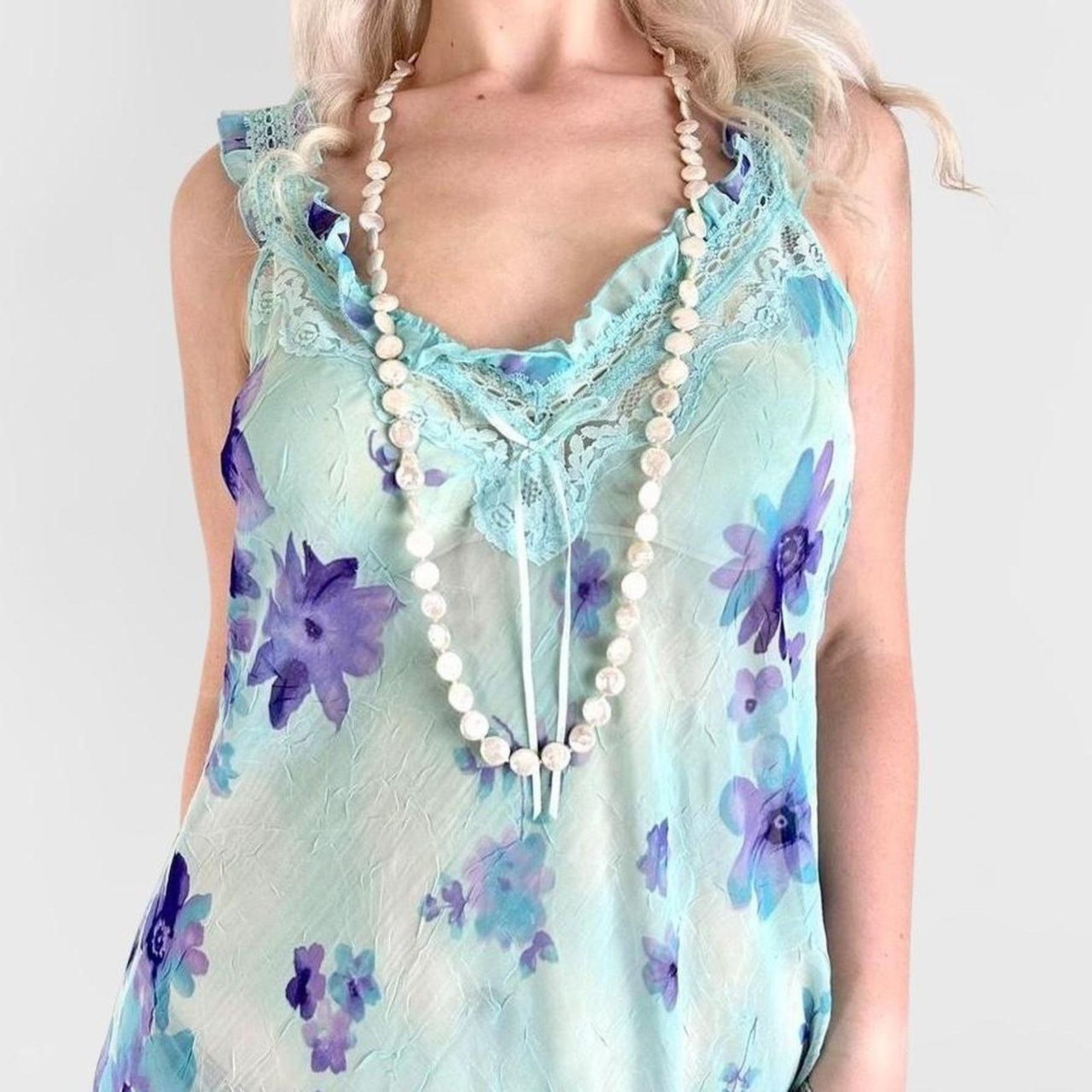 Other y2k fairy floral slip dress Size L / US 10 / IT 46 - 2 Thumbnail