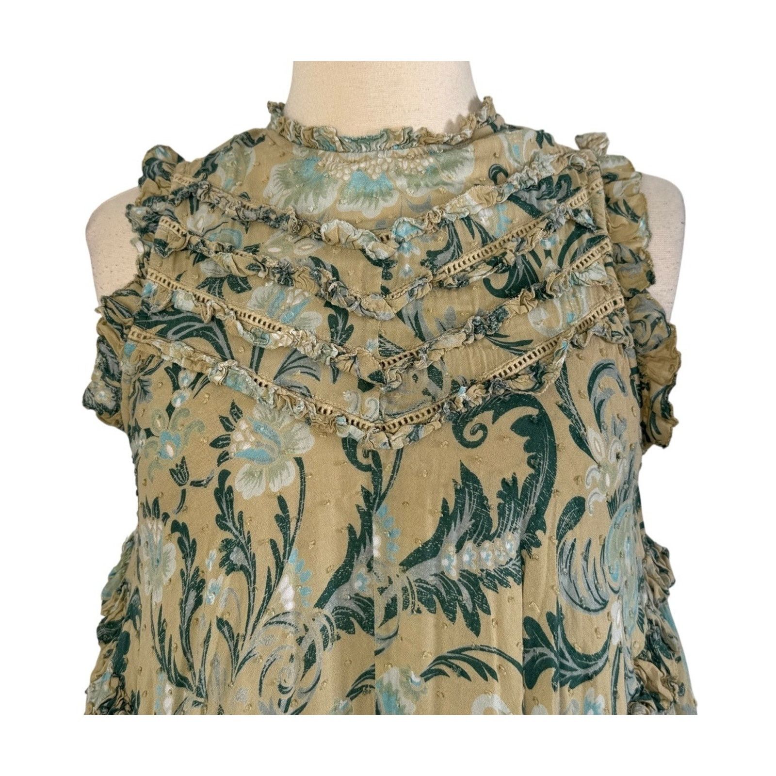 Spell SPELL & THE GYPSY Collective Aurora Tunic Dress Lace Trim XS Size XS / US 0-2 / IT 36-38 - 7 Thumbnail