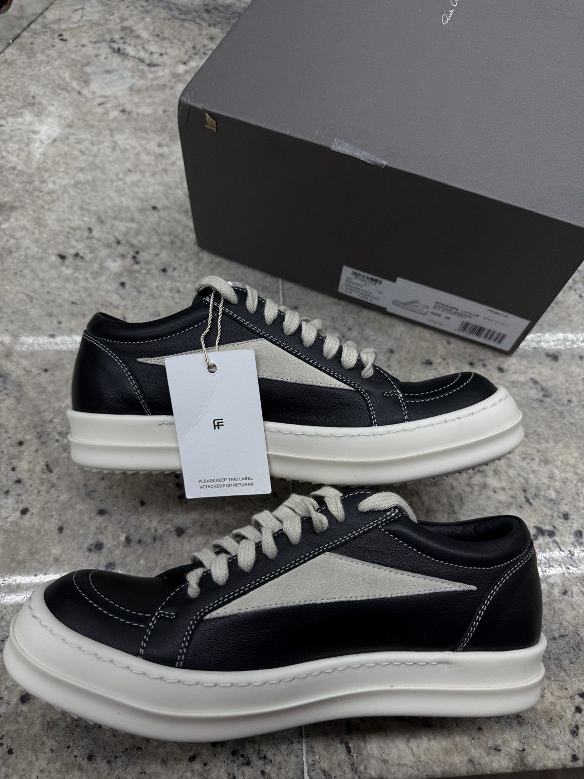 Rick Owens Rick Owen Low Top Leather Kicks Size US 8 / IT 38 - 2 Thumbnail