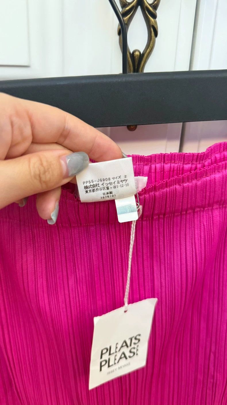 Issey Miyake Issey Miyake size:2 Pink pleated skirt Size 31" - 3 Thumbnail