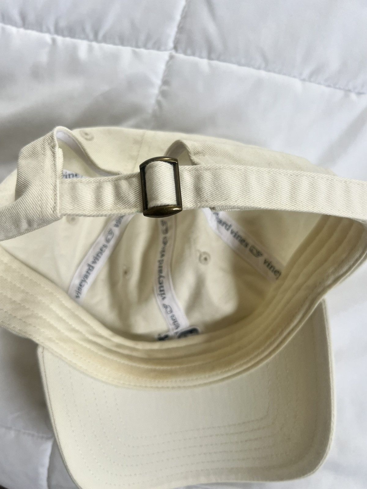 Vineyard Vines Vineyard Vines Whale Strapback Hat Off White Adjustable Size ONE SIZE - 4 Thumbnail