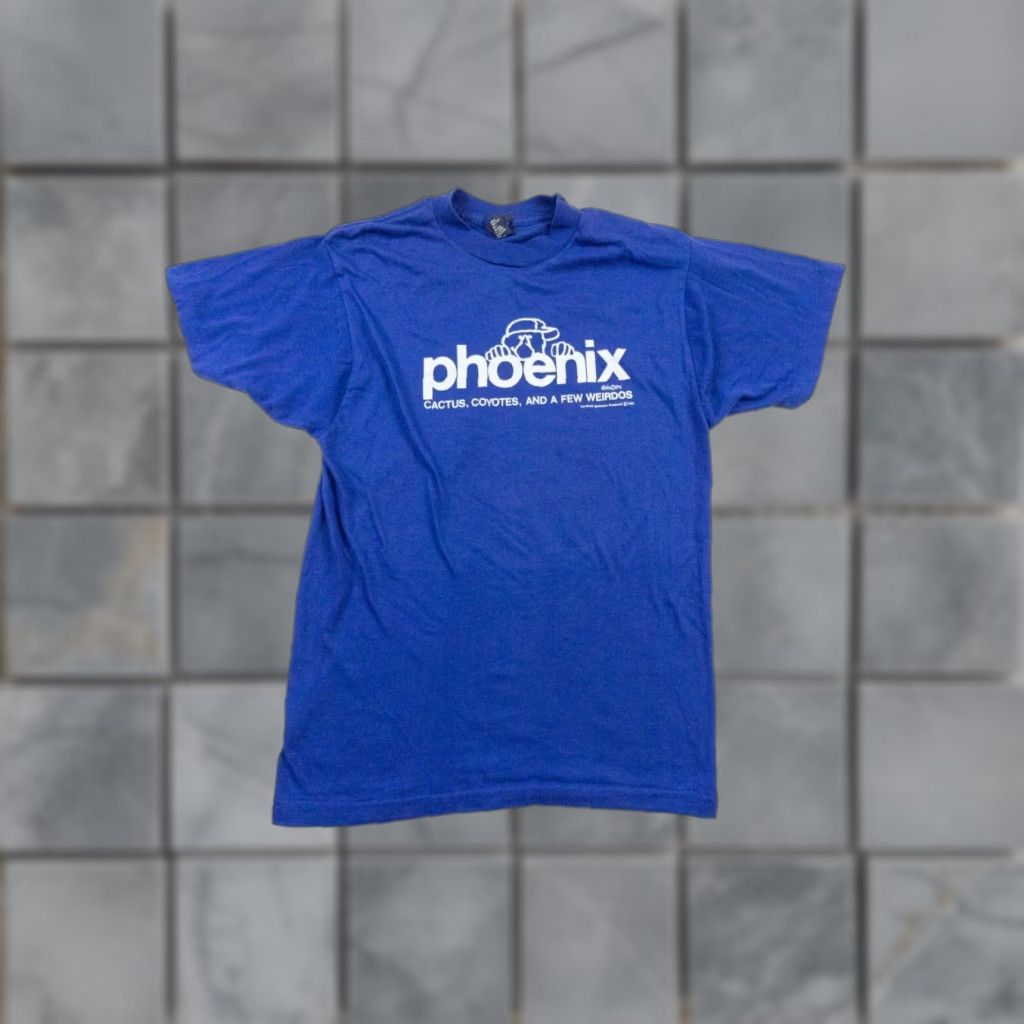 Vintage VINTAGE Phoenix Shirt Mens Medium Blue 90s 80s Tech Logo Tee Crewneck Short Sleeve Clothing Size US M / EU 48-50 / 2 - 1 Thumbnail