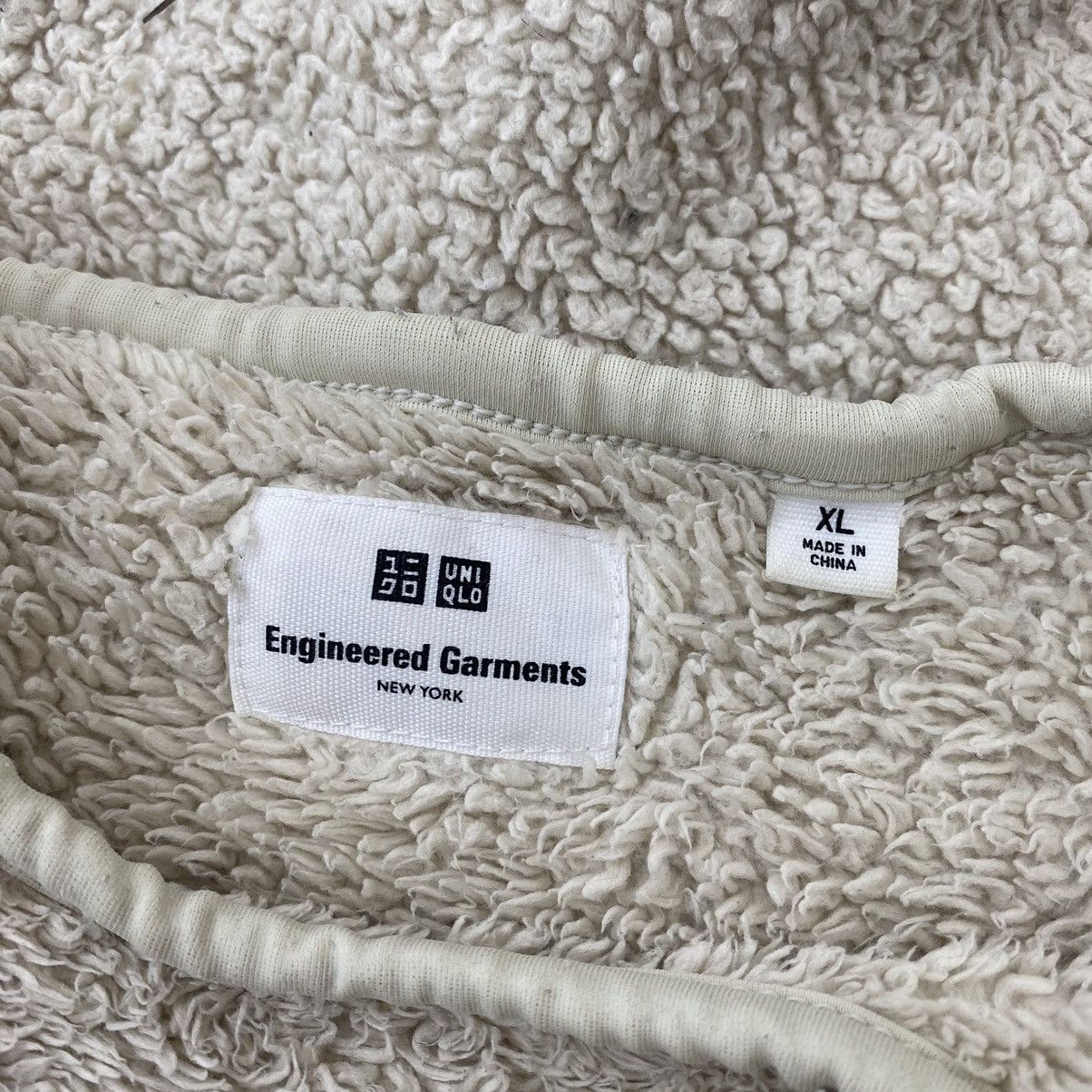 Engineered Garments × Uniqlo ENGINEERED GARMENTS UNIQLO Sherpa Fleece Cream Sweatshirt Size US XL / EU 56 / 4 - 4 Thumbnail