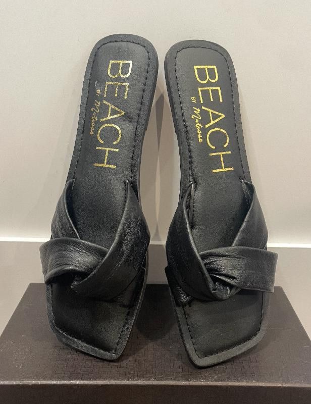 Designer Beach Black Sandal Size US 9 / IT 39 - 1 Thumbnail