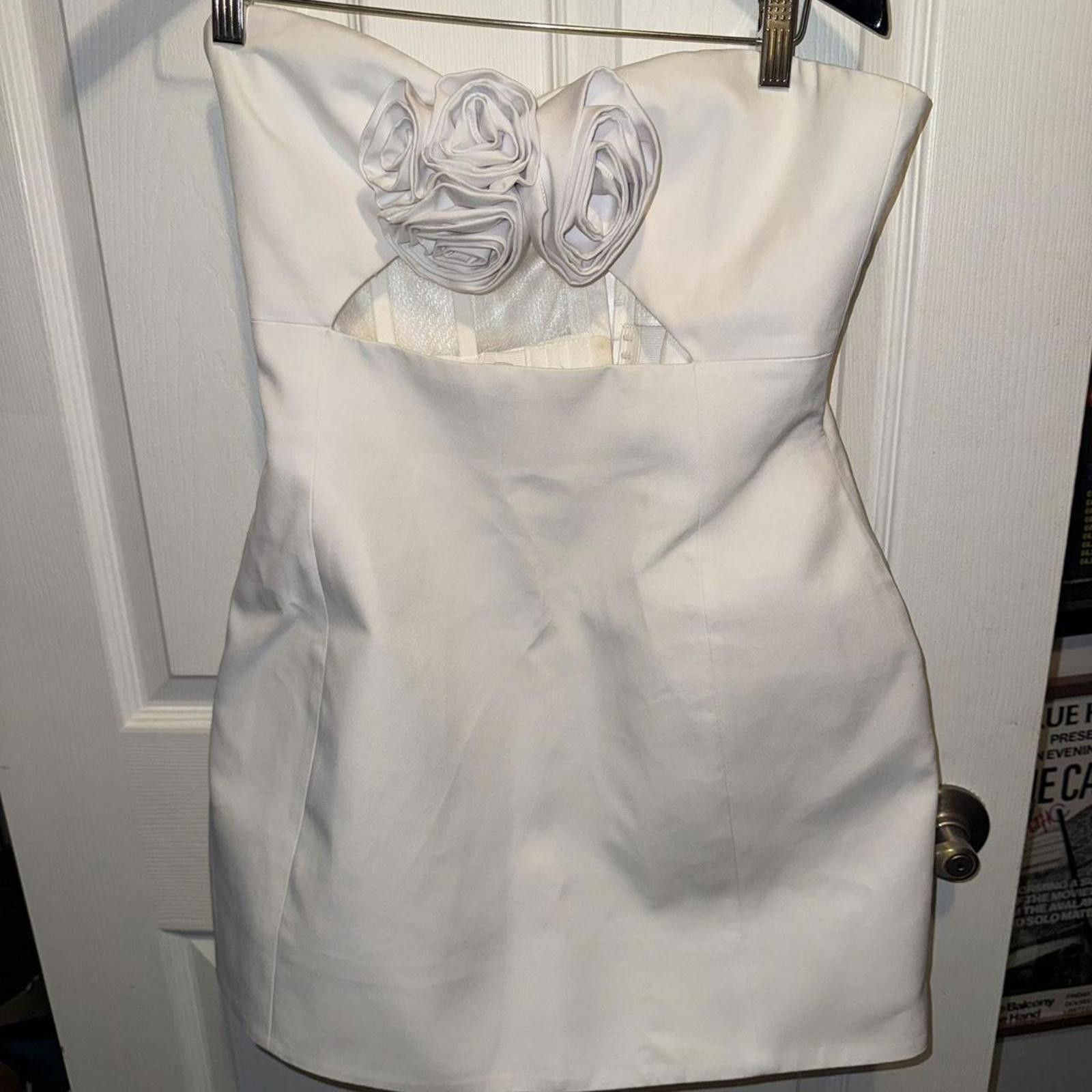 Other MEW MEWS Kinsley Strapless Cutout White Mini Dress Size M / US 6-8 / IT 42-44 - 2 Thumbnail