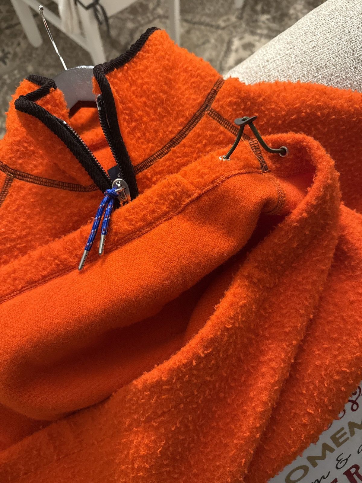 Drake's Orange Casentino Wool Half-Zip Sweater size 44 Size US L / EU 52-54 / 3 - 6 Thumbnail