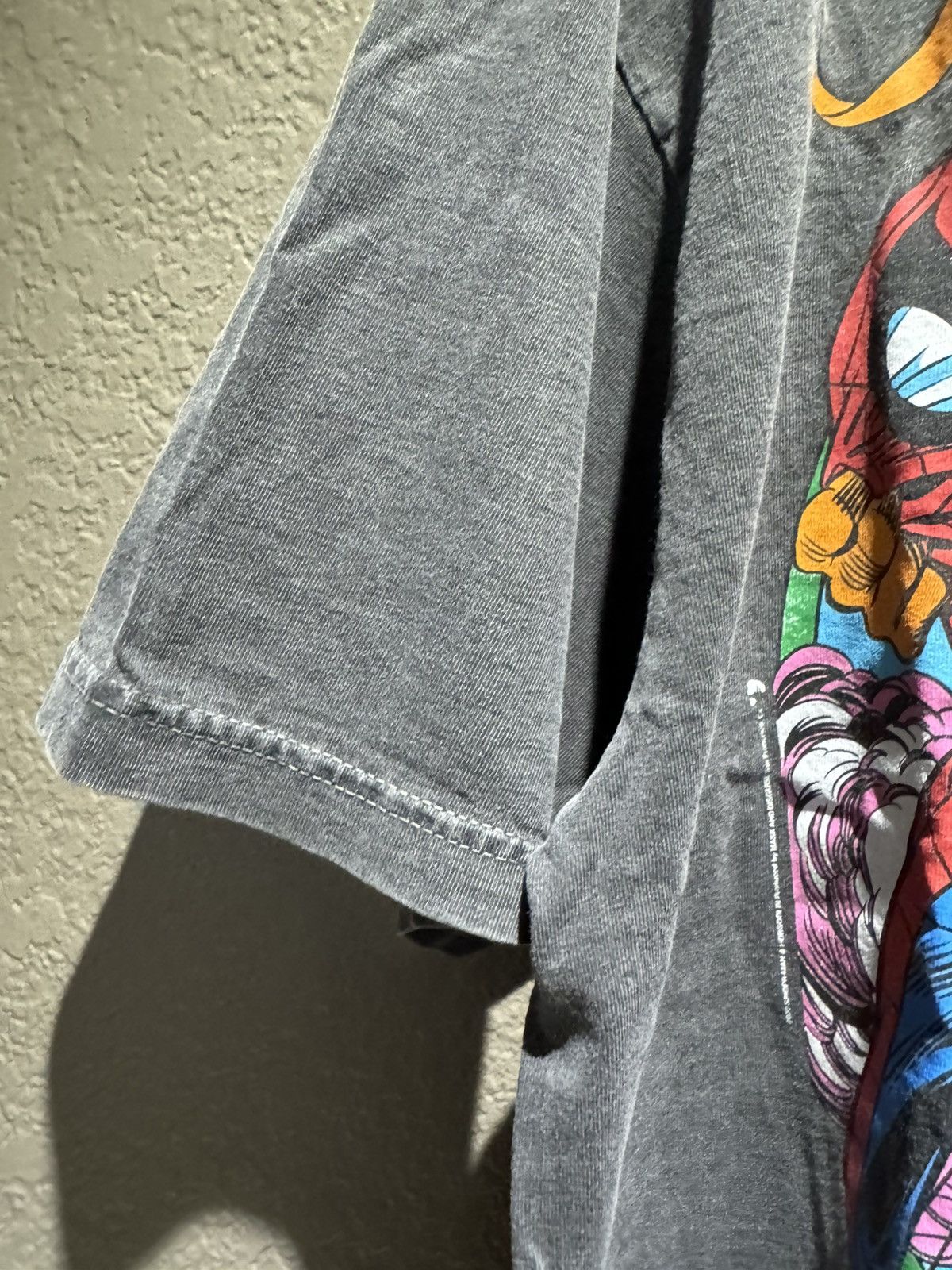 Other Vintage Comic Spiderman Mask and Disguise Boxy Tee Charcoal Size US L / EU 52-54 / 3 - 6 Thumbnail