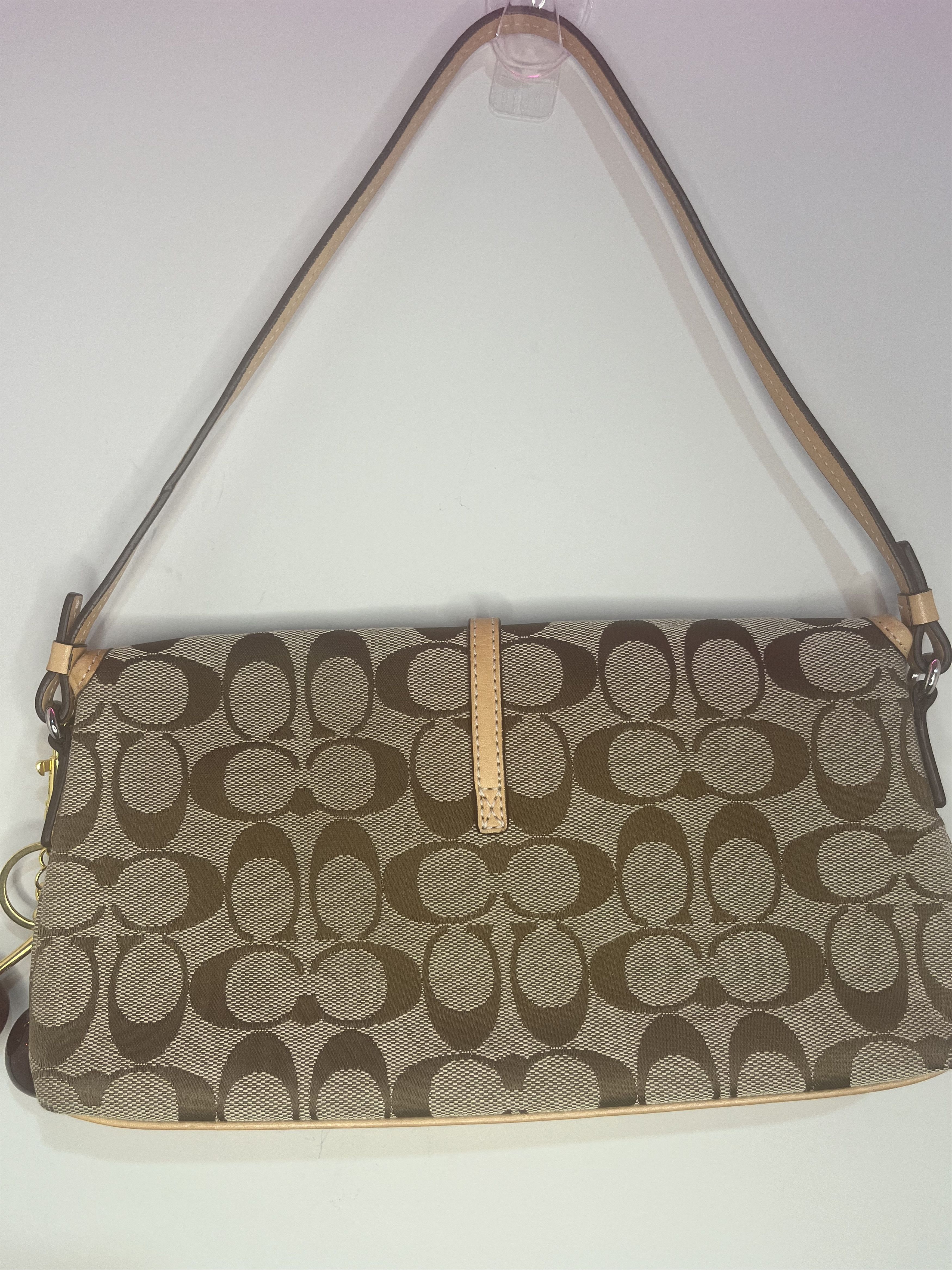 Coach Vintage Coach Hampton Shoulder Bag Tan/Khaki Signature Size ONE SIZE - 4 Thumbnail