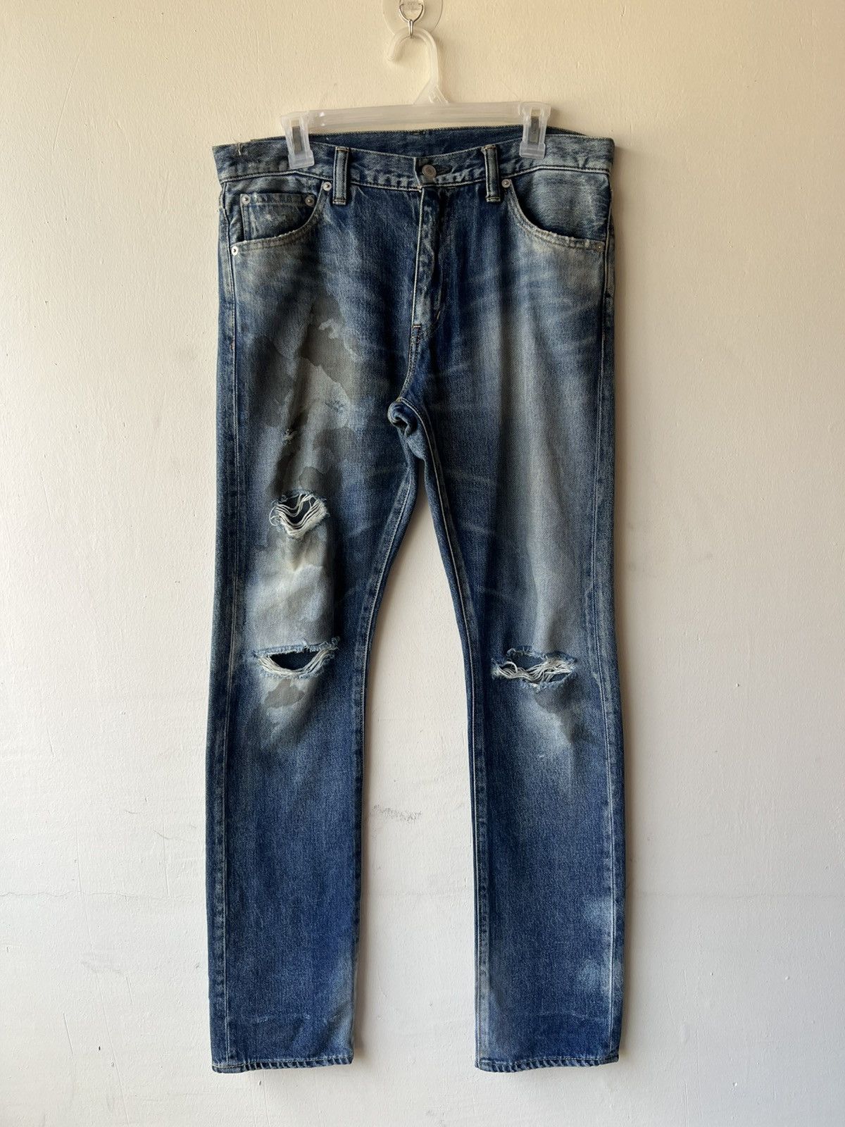 Swagger Swagger Japan Distressed Ripped Denim Jeans Size US 31 - 2 Thumbnail