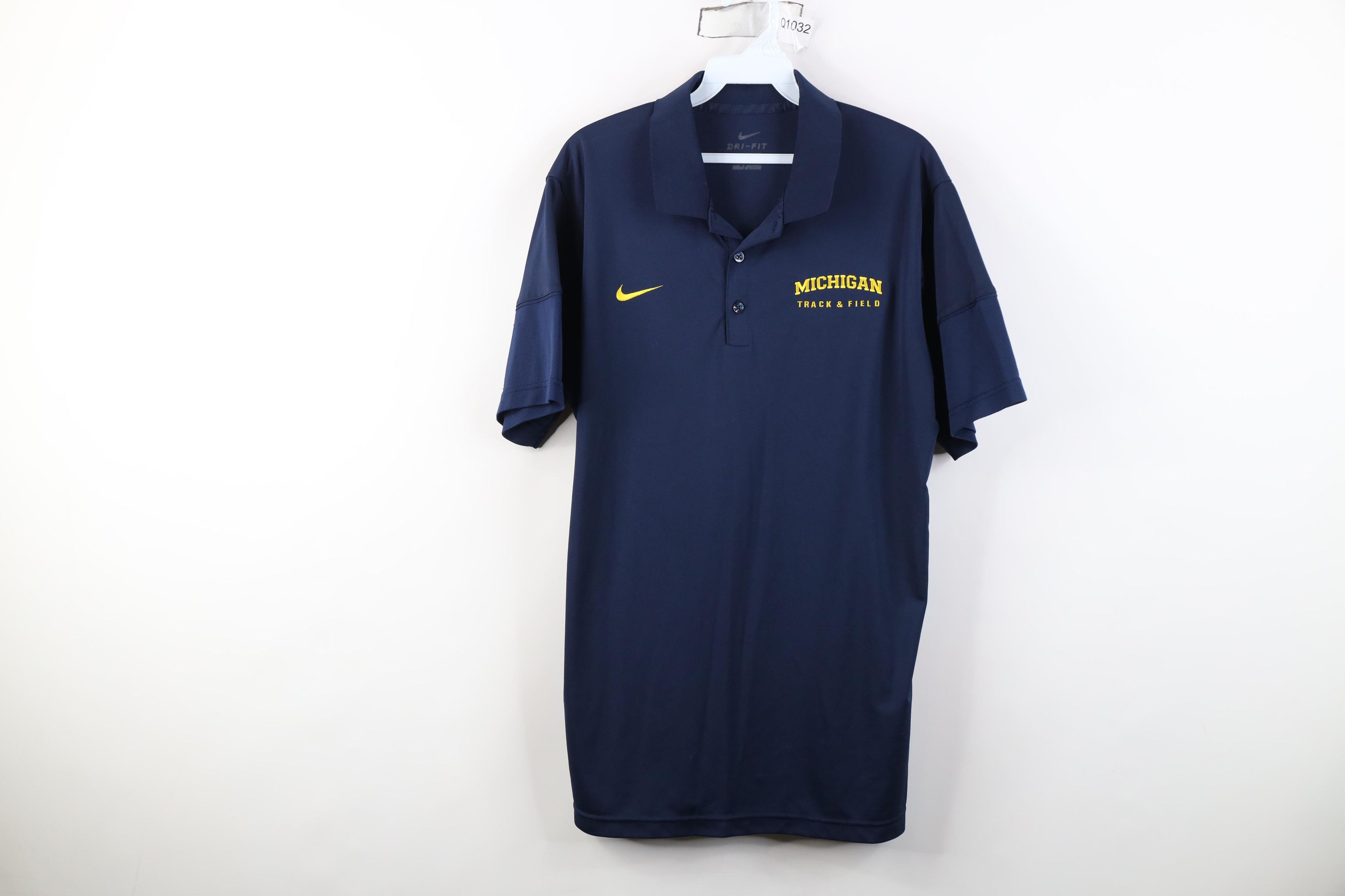 Nike Nike University of Michigan Track and Field Polo Shirt Size US L / EU 52-54 / 3 - 1 Thumbnail