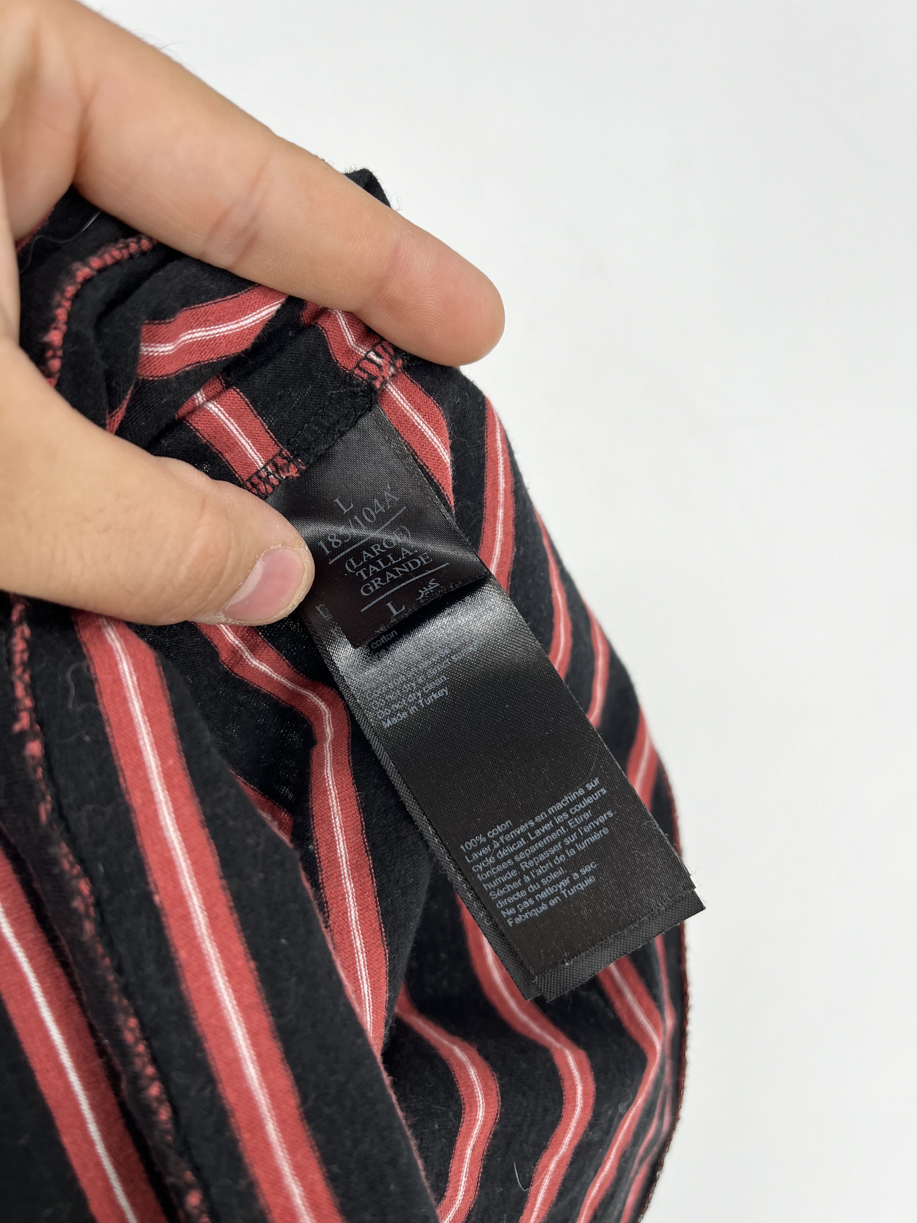 Allsaints Vintage Y2K Allsaints Striped T-shirt luxury Sportswear Sz L Size US L / EU 52-54 / 3 - 11 Thumbnail