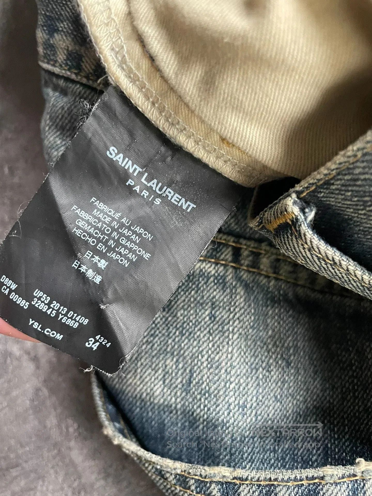 Saint Laurent Paris Saint Laurent Distressed Jeans. Size US 34 / EU 50 - 8 Thumbnail