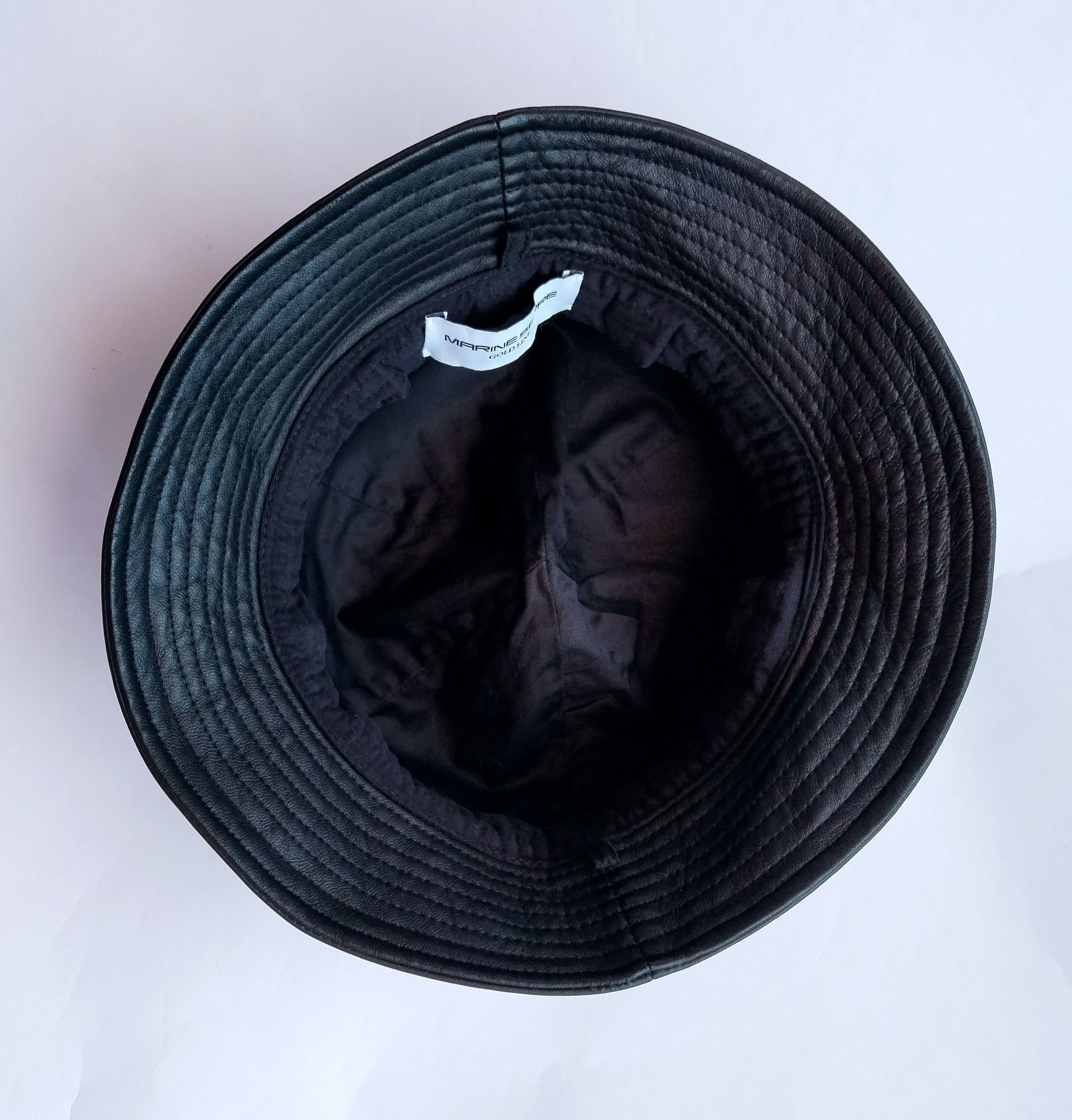 Marine Serre Leather bucket hat Size ONE SIZE - 3 Thumbnail