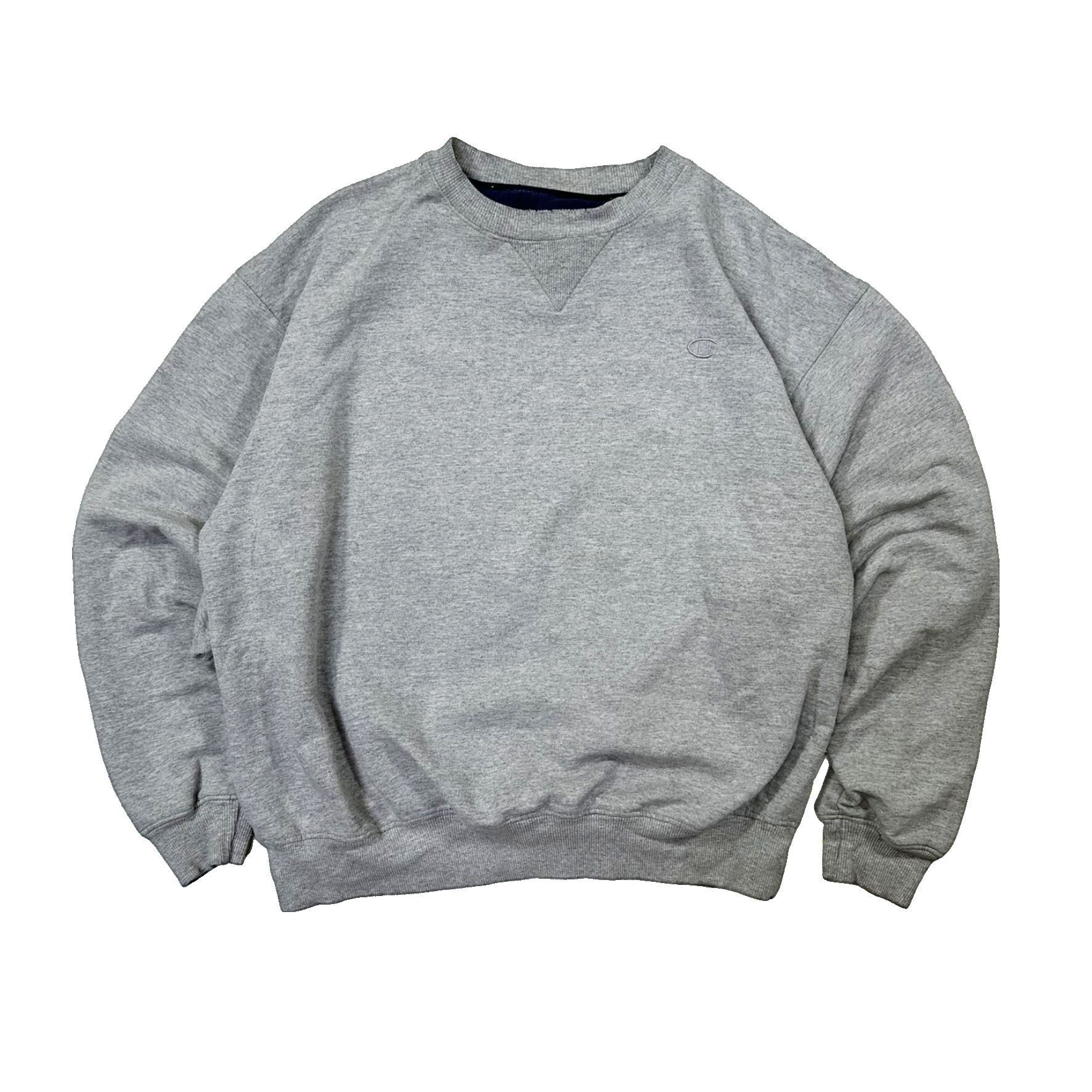 Vintage Vintage 00s Champion Grey Heavy Sweater Size US XL / EU 56 / 4 - 1 Thumbnail
