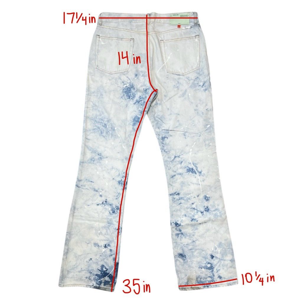Off-White × Virgil Abloh RARE extreme bleach off white jeans Size US 34 / EU 50 - 3 Thumbnail