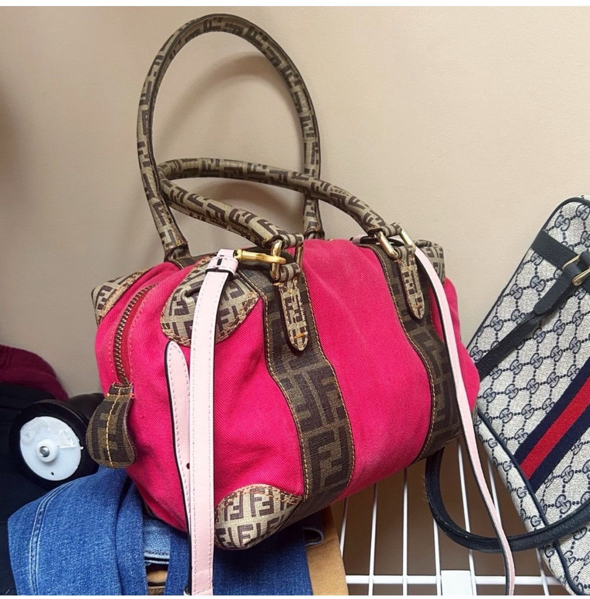 Fendi Authentic Fendi Rare Forever Bauletto Barbie Pink Boston Bag Size ONE SIZE - 3 Thumbnail