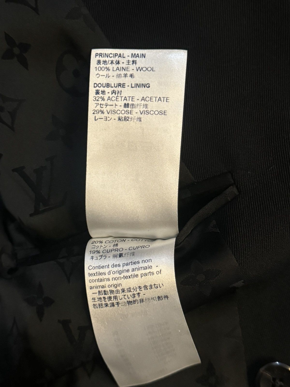 Louis Vuitton Louis Vuitton 20FW Double Breasted Monogram Blazer by Virgil Size 46L - 10 Thumbnail