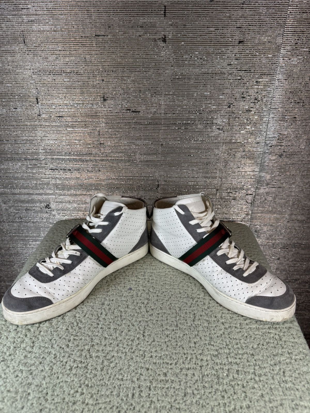 Gucci Gucci Leather High-top Sneaker Size US 10.5 / EU 43-44 - 3 Thumbnail