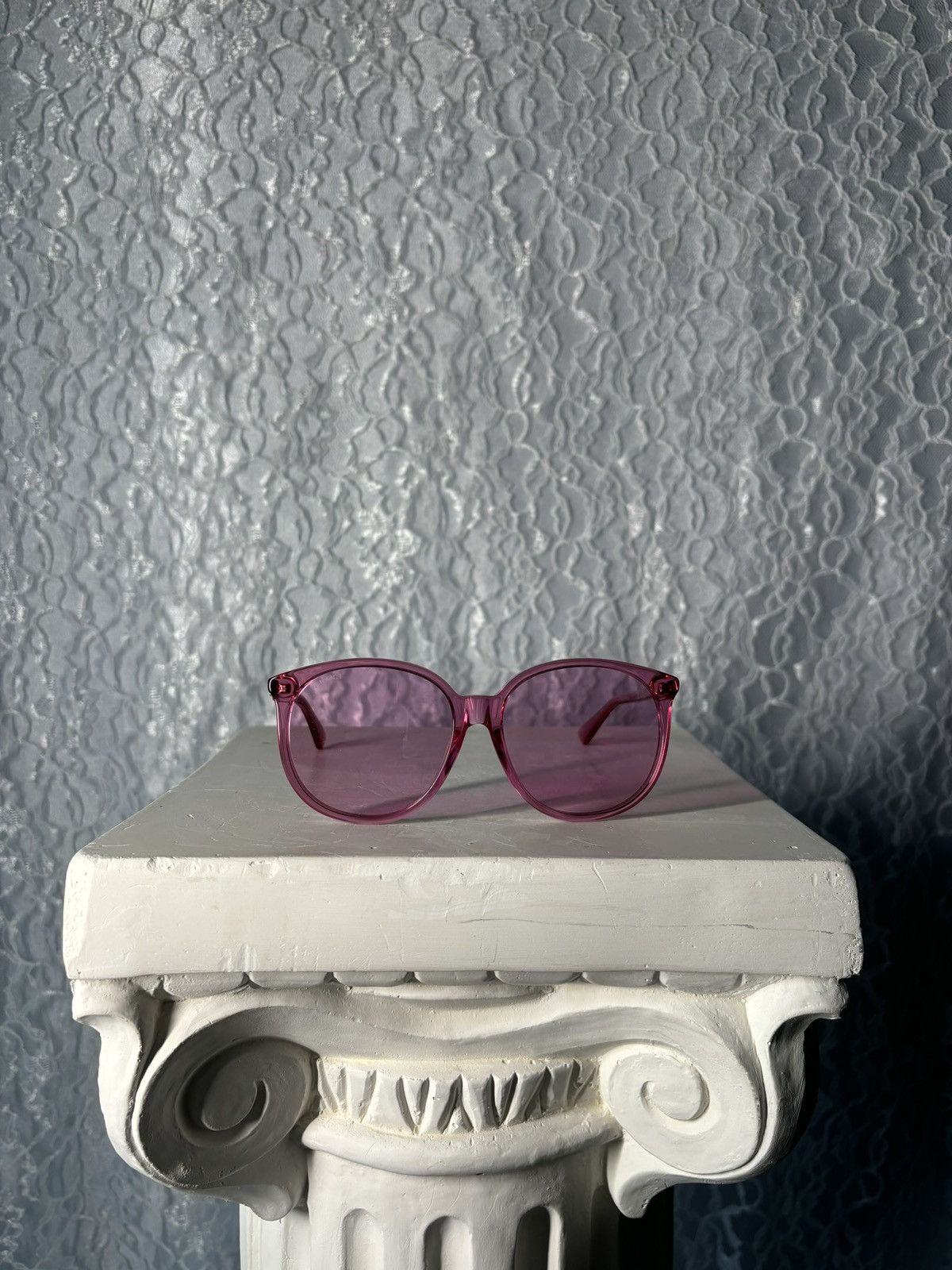 Gucci Gucci Pink Sunglasses Size ONE SIZE - 4 Thumbnail
