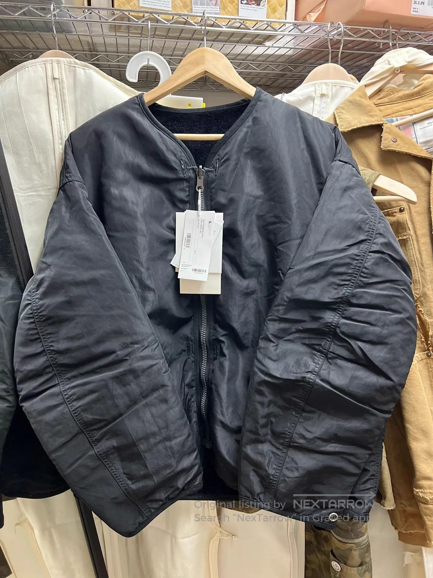 Visvim Black Zip-Front Padded Bomber Jacket. Size US M / EU 48-50 / 2 - 1 Thumbnail