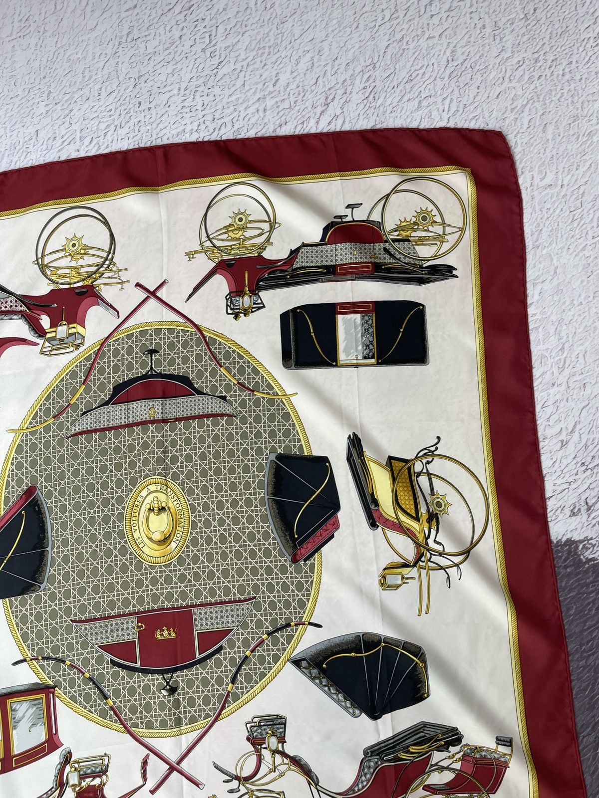 Hermes Hermes Les Voitures a transformation vintage silk scarf Size ONE SIZE - 6 Thumbnail