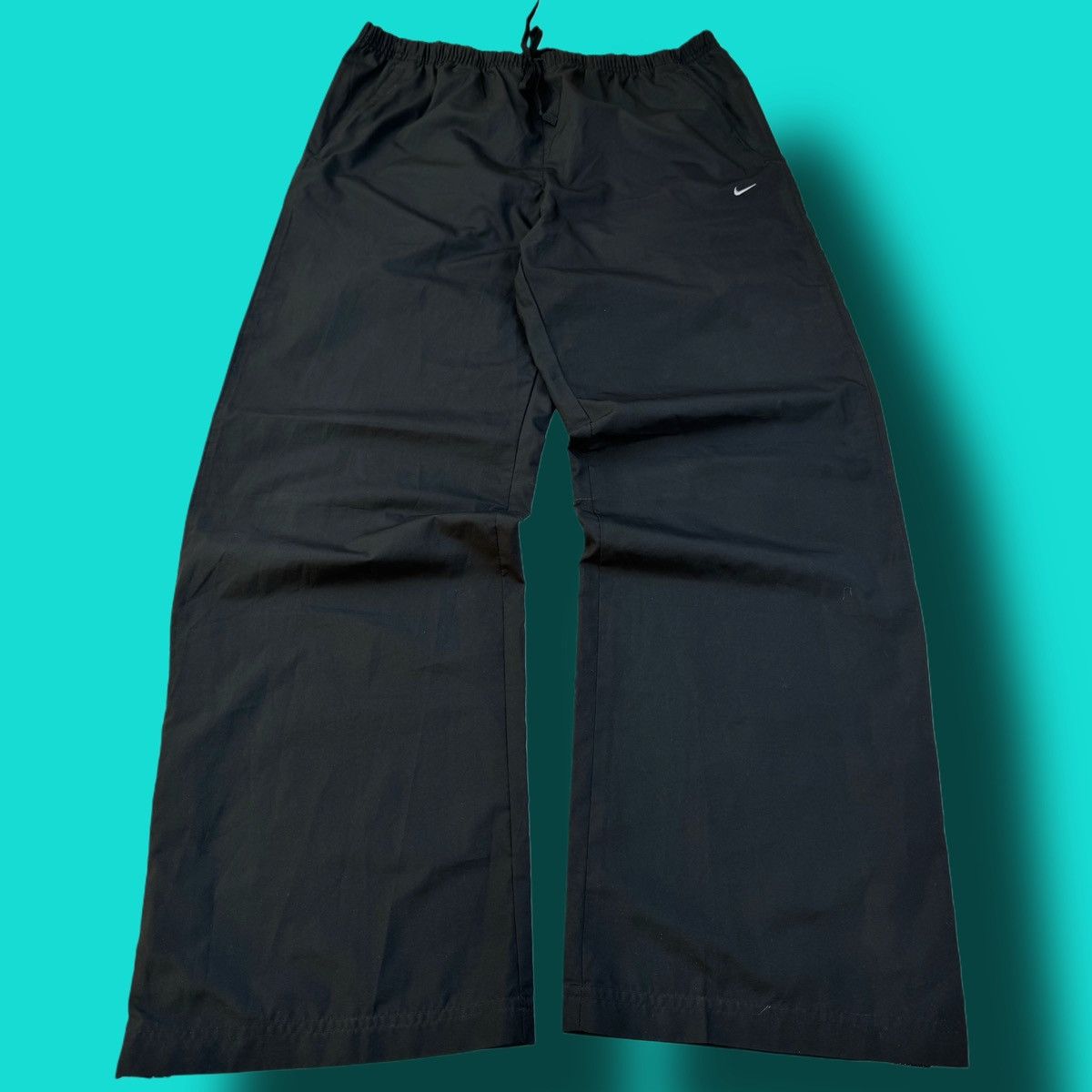 Nike × Vintage NIKE VINTAGE BASIC LOGO OVERSIZE BAGGY PANTS Size US 34 / EU 50 - 1 Thumbnail