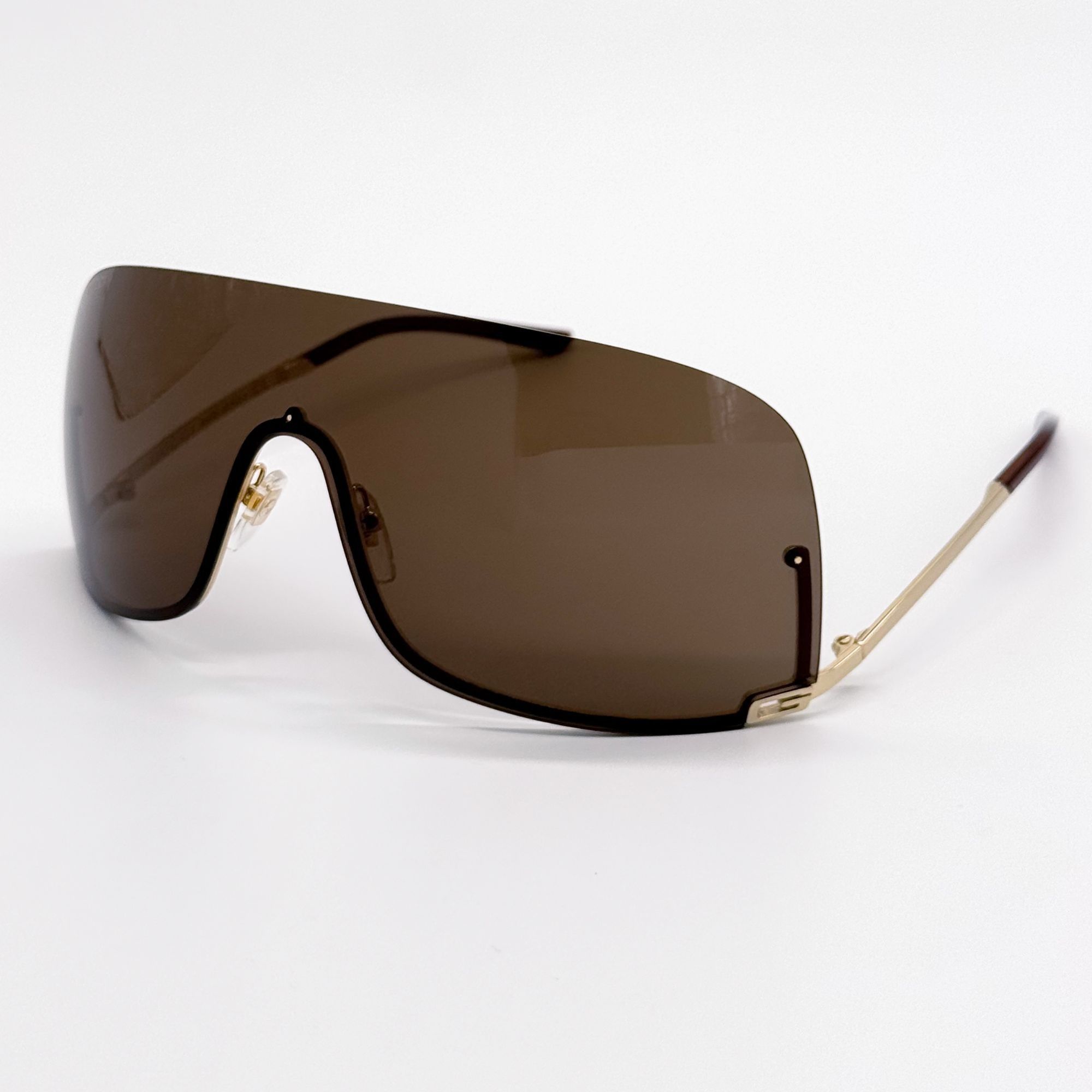 Gucci NEW GUCCI SUNGLASSES GG1560S 002 GOLD SHIELD UNISEX GUCCI Size ONE SIZE - 3 Thumbnail