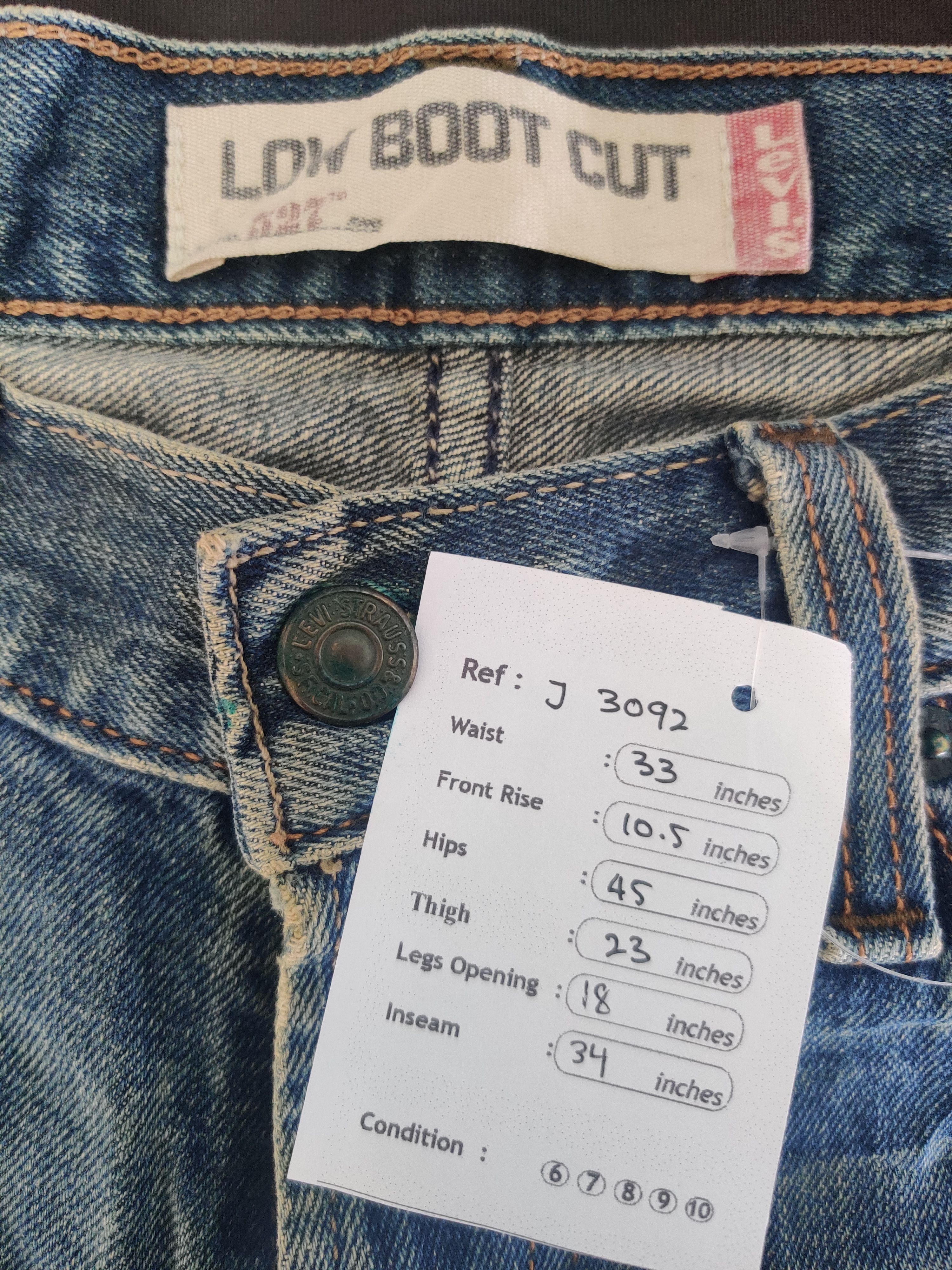 Levi's Vintage Blue Wash Levis 527 Flare Jeans-J3092 Size US 33 - 12 Thumbnail