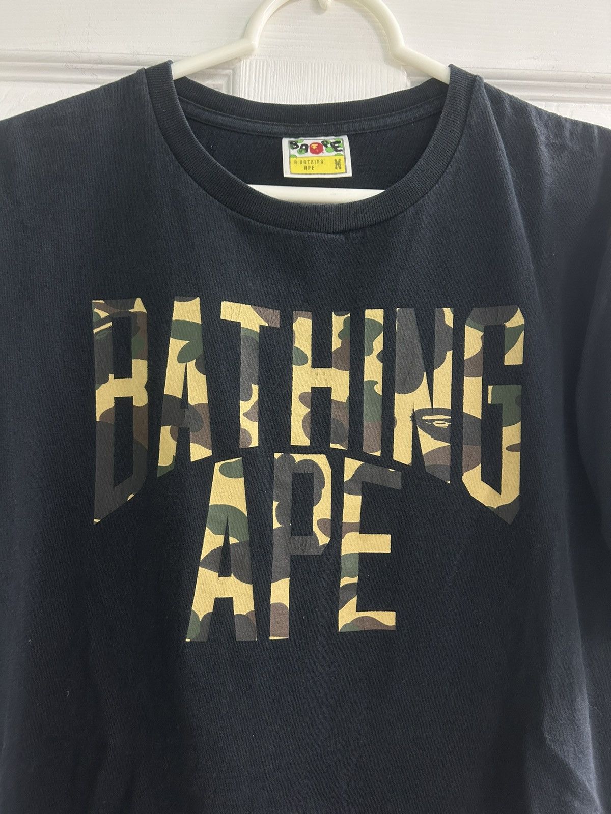Bape Bape Bathing Ape Camo Logo Black Tshirt Size US M / EU 48-50 / 2 - 2 Thumbnail