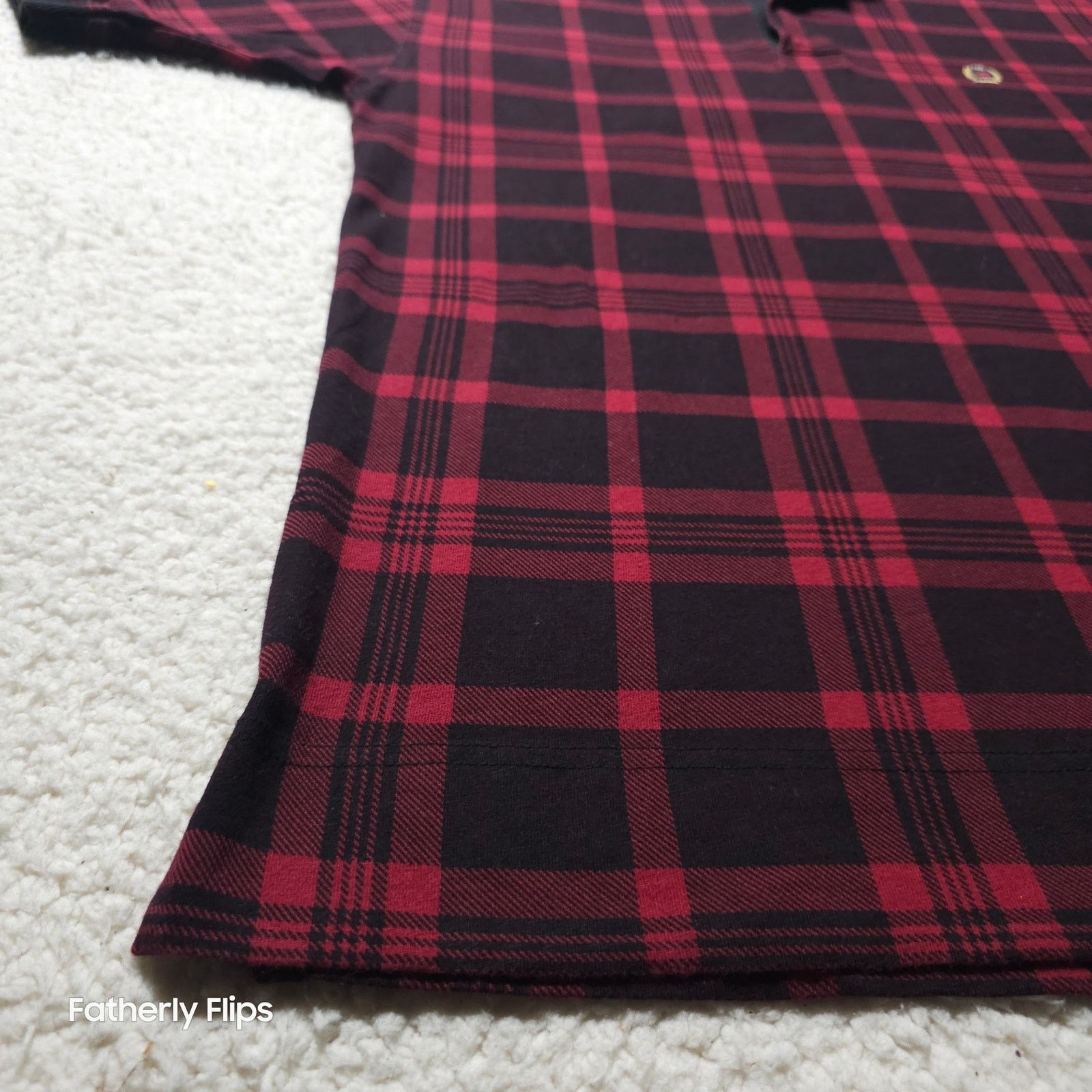 Tommy Hilfiger Tommy Hilfiger Red Black Plaid Polo Shirt Men's Medium Size US M / EU 48-50 / 2 - 5 Thumbnail