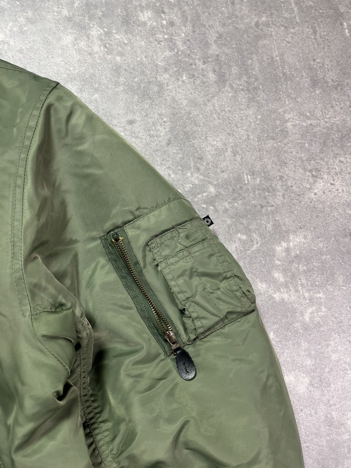 Fostex Garments Fostex Garments MA-1 Green Baggy Boxy Bomber Jacket XL XXL Size US XL / EU 56 / 4 - 5 Thumbnail