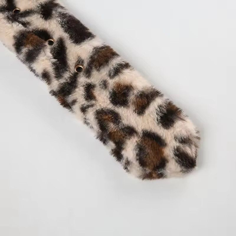 Japanese Brand Leopard Print Fur Belts Size ONE SIZE - 4 Thumbnail
