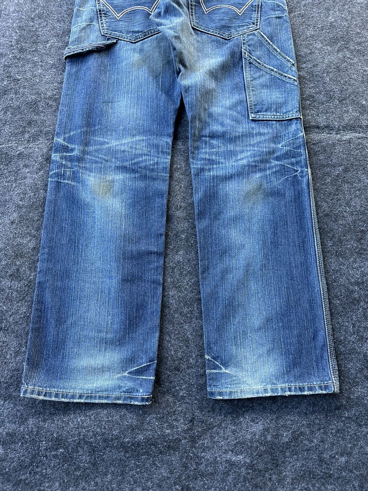 Edwin Vintage Edwin 503 Blue Trip Denim Jeans 34x32 D342 Size US 34 / EU 50 - 7 Thumbnail