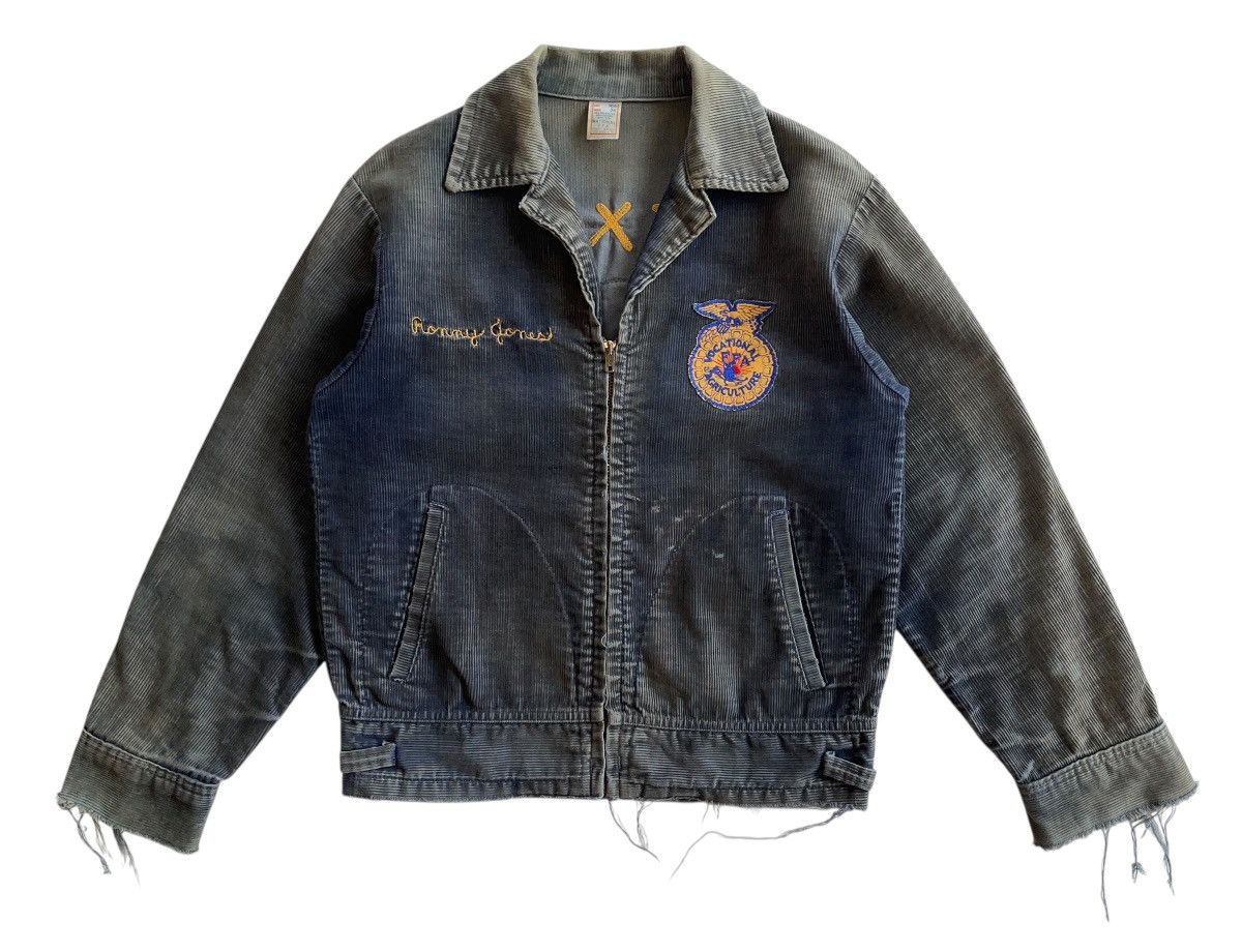 Vintage 70s FFA Texas Diboll Distressed Faded Jacket Size US S / EU 44-46 / 1 - 4 Thumbnail