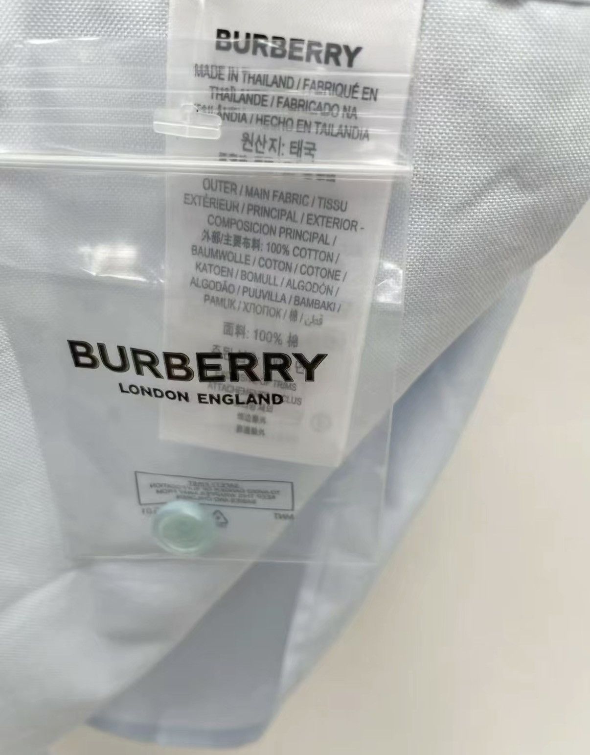 Burberry BURBERRY 100% Cotton Embroidered Short Sleeve Shirt J30 Size US L / EU 52-54 / 3 - 7 Thumbnail