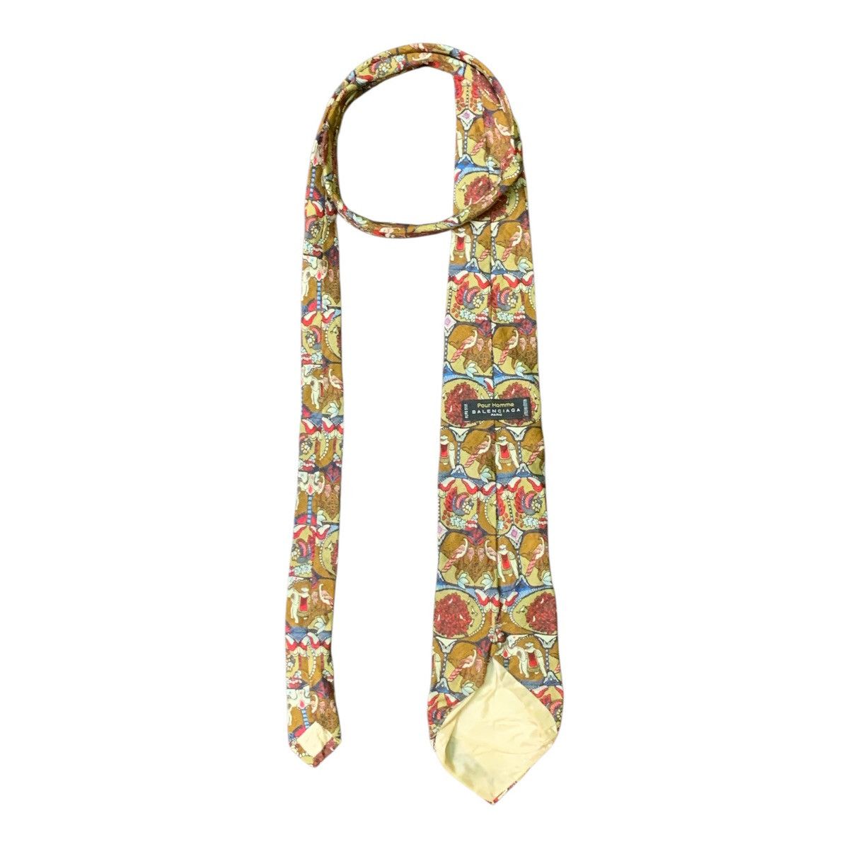 Balenciaga × Designer × Vintage Rare Design Vintage Balenciaga Paris Pour Homme Ties Size ONE SIZE - 2 Thumbnail