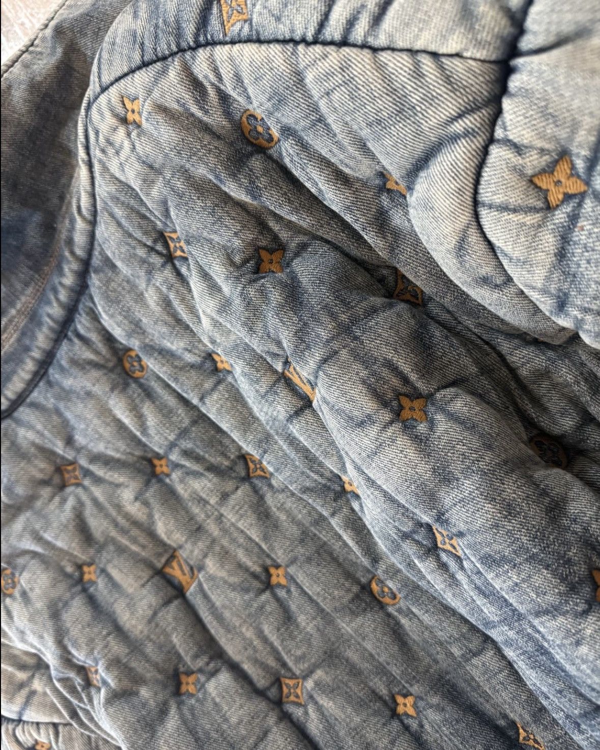 Louis Vuitton Louis Vuitton Padded Denim Monogram Down Jacket Size US XXL / EU 58 / 5 - 3 Thumbnail