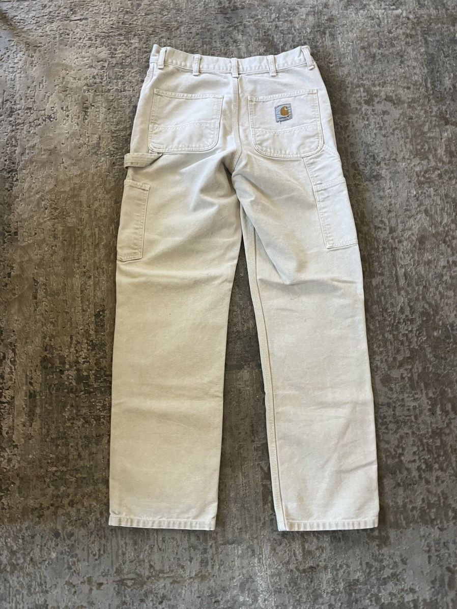 Carhartt × Carhartt Wip Carhartt WIP Double Knee Pant - Stone Canvas Dusky Beige Size US 27 - 2 Thumbnail