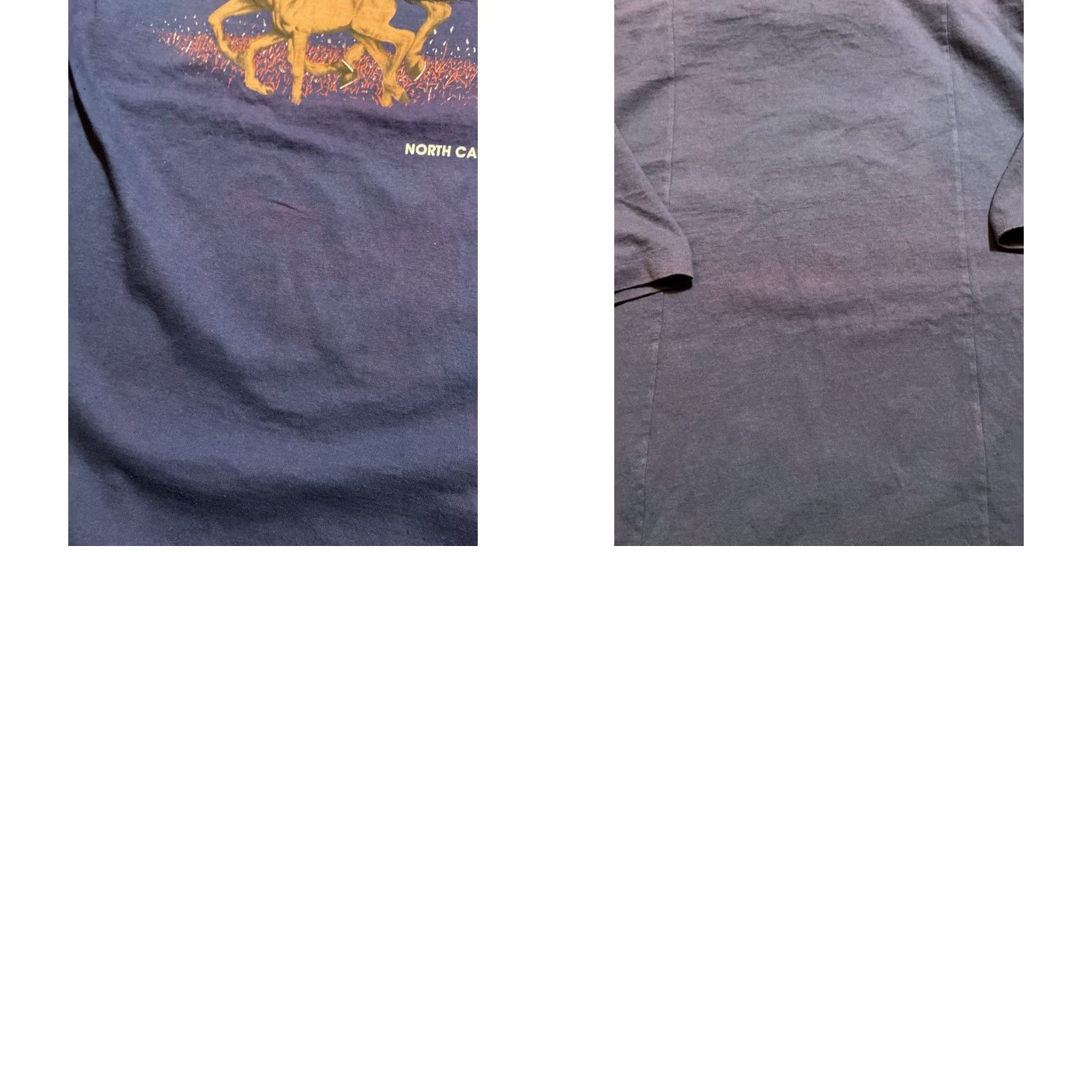 Vintage VINTAGE Discus Athletic T-Shirt North Carolina Horses Graphic Purple S/S XL Mens Size US XL / EU 56 / 4 - 8 Thumbnail