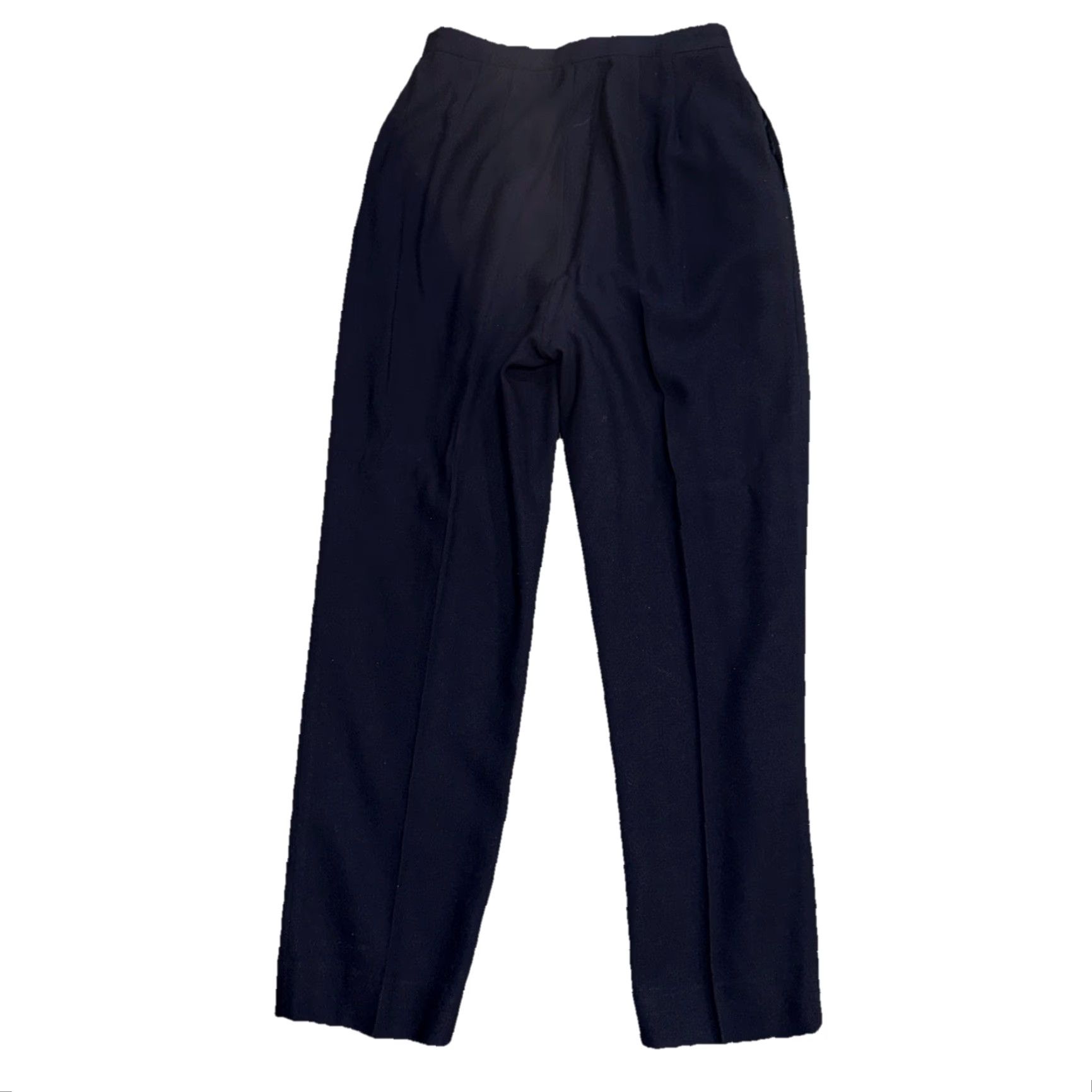 Kasper VINTAGE Kasper Pantsuit Two-Piece Black Lined Blazer & Pants 10 Womens Tailored Shoulder Pads 2-Piece Set Jacket & Pants Size 32" / US 10 / IT 46 - 3 Thumbnail