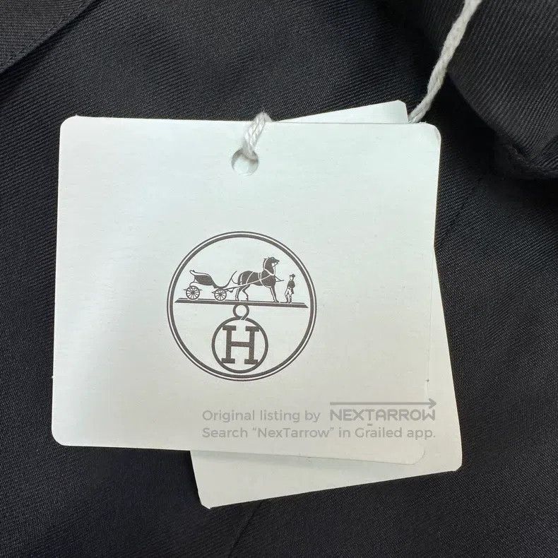 Hermes Hermes Black Silk Wide Leg Pants Size 24" / US 00 / IT 34 - 6 Thumbnail
